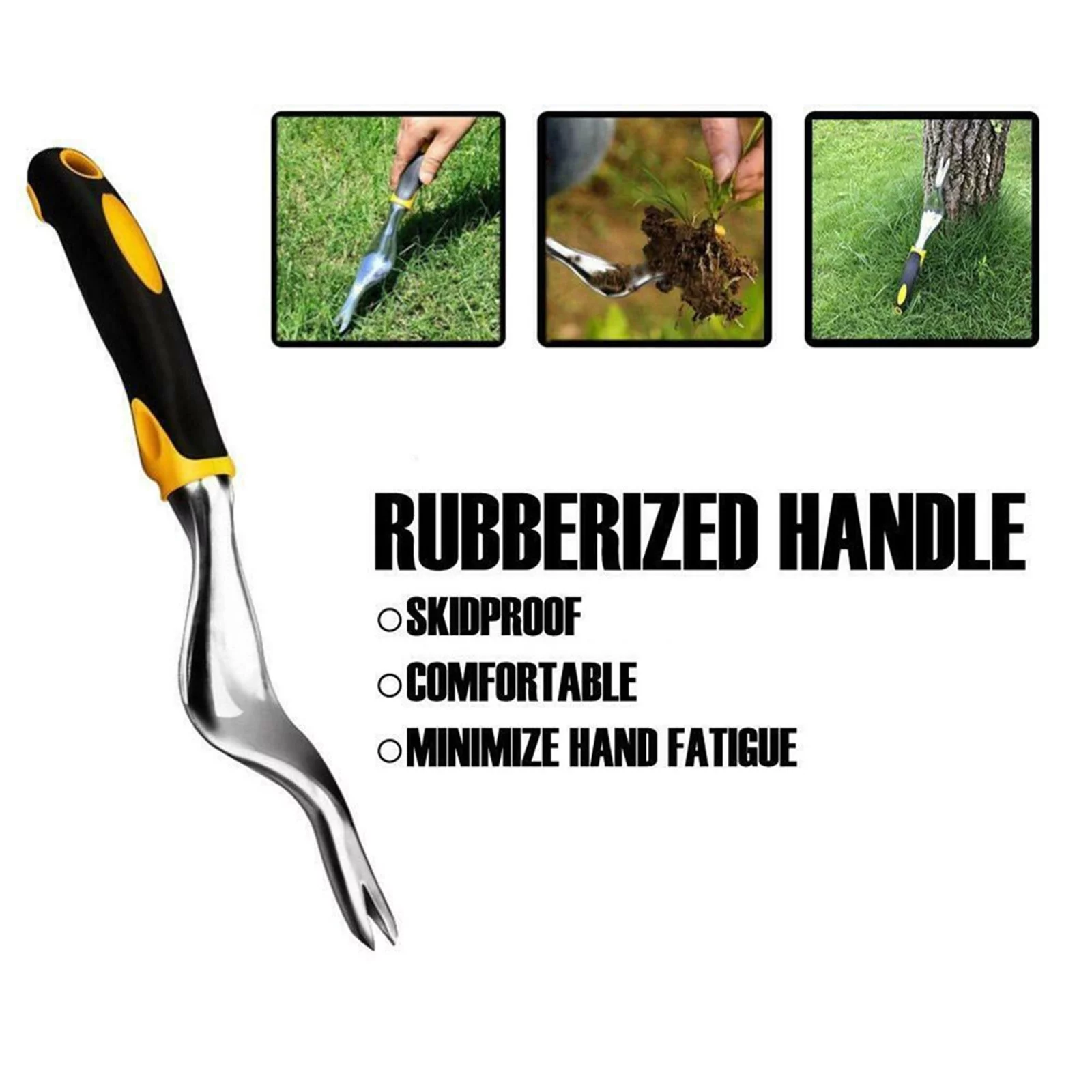 Heavy Duty Hand Weeder Garden Weeding Removal Cutter Tools With Ergonomic Handle Teacher Toolbox Saw Set Dcs356 D8 Smart Diagnosis System Mechanics Electrician Bag Mechanic Set Womens *3PCS