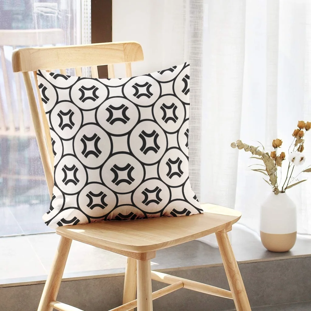 LALILO Throw Pillow Covers Simple With Lattice Funky Hipster Fashion Cushion Cover 18