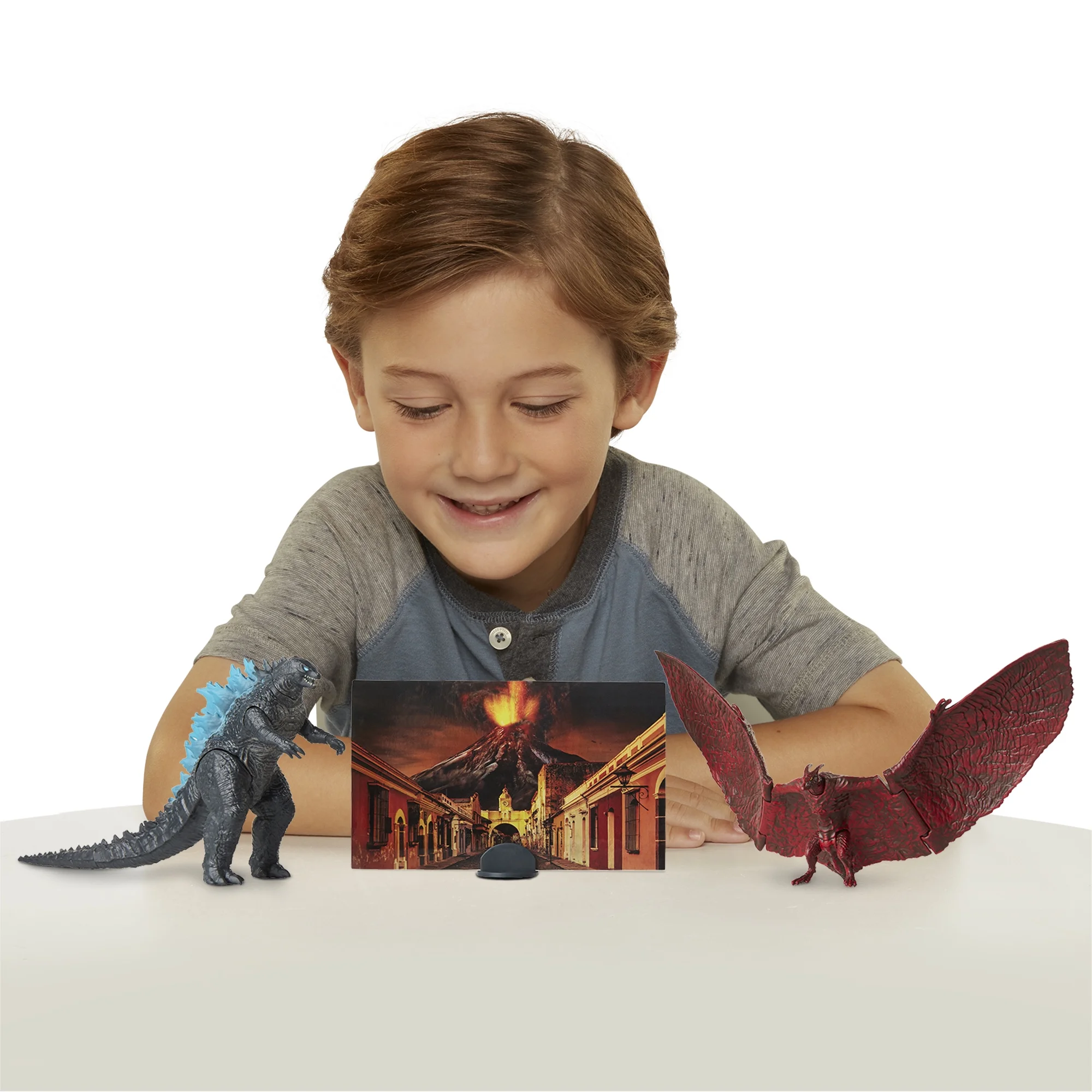 Godzilla King of Monsters: Monster Match Up Action Figure set featuring 3.5