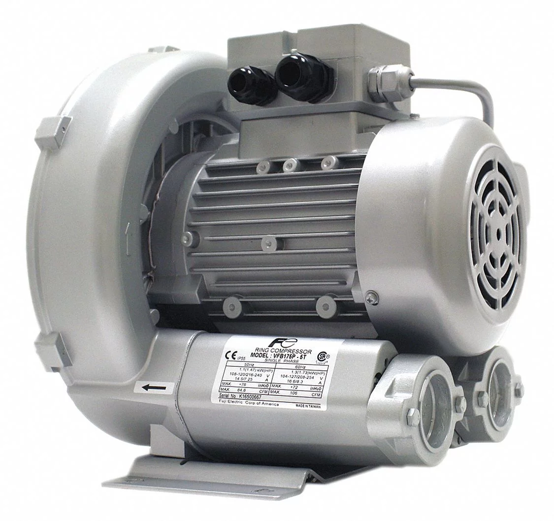 Fuji Electric Regenerative Blower, 1 3/4 hp,71.8 in wc VFB175P-5T