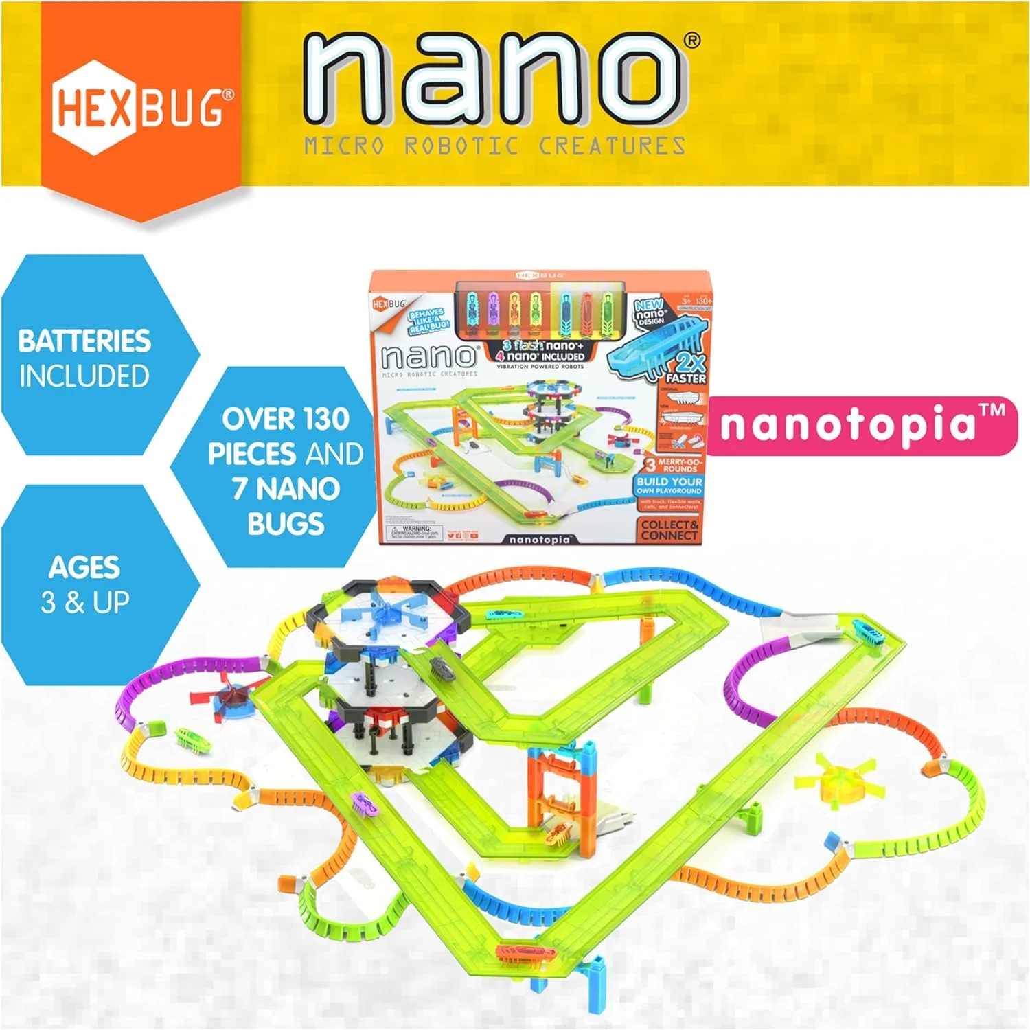 HEXBUG HEXMODS Pro Series Elite Raceway, Rechargeable Remote Control Car, Model Car Kits for Kids & Adults, STEM Toys for Kids Ages 14 & Up