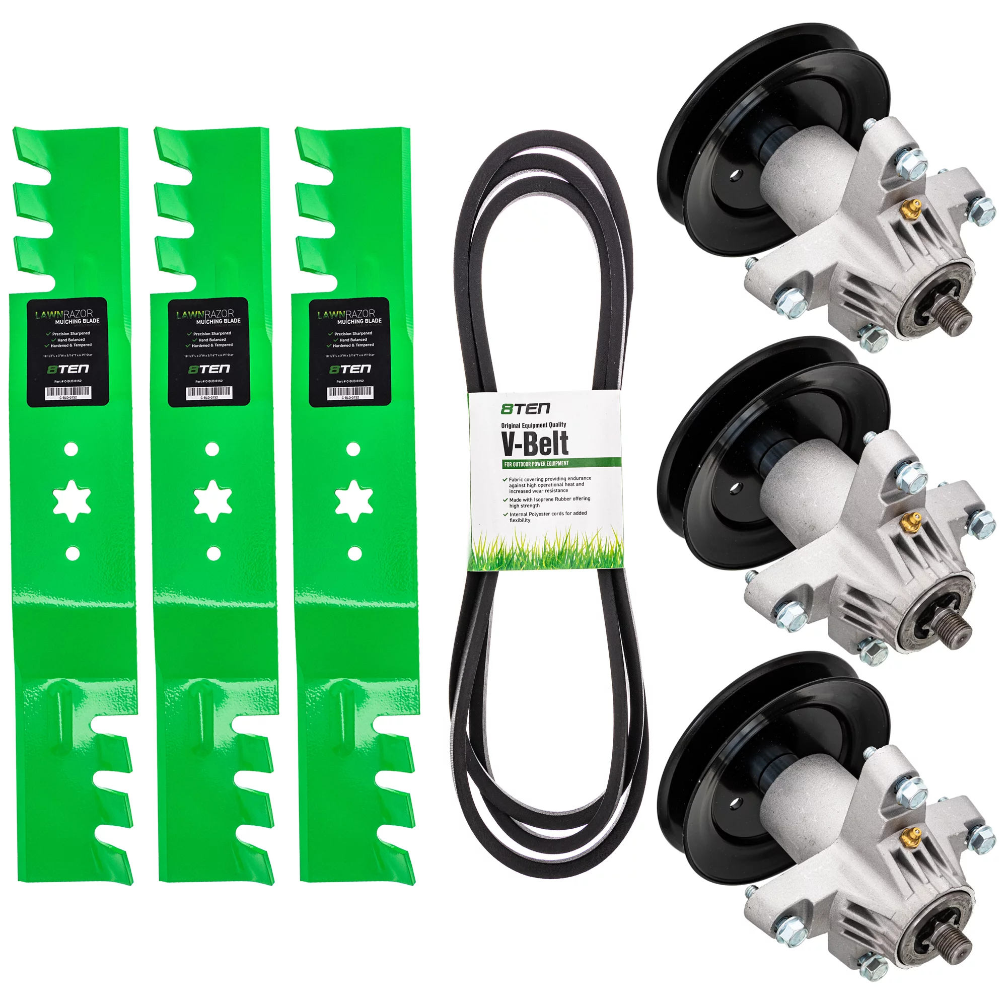 8TEN Blade Spindle Belt Kit for MTD Craftsman 54 inch Z6600 MK1005613