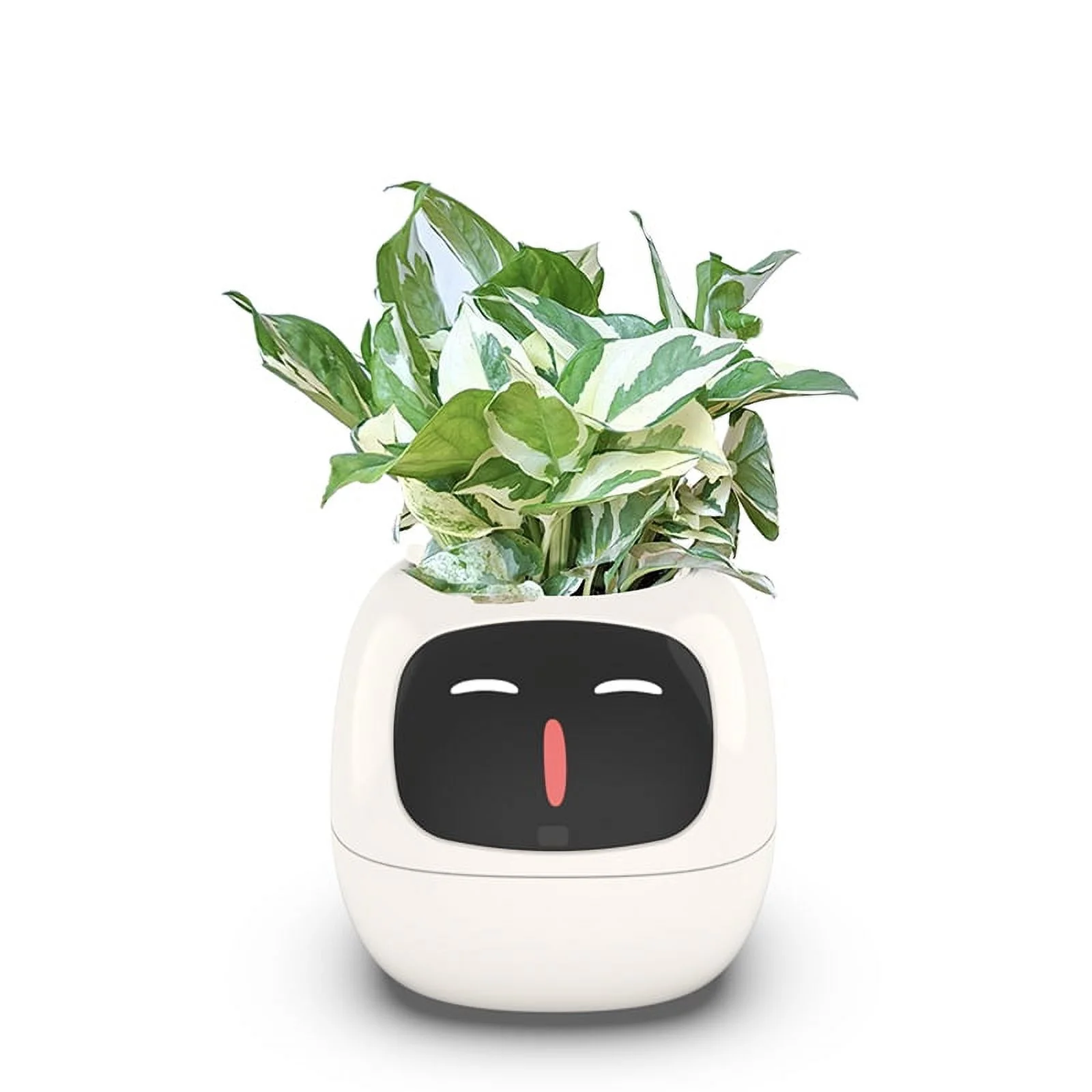 Smart Flowerpots,Smart Pet Planter,Ai Planter,Intelligent Flowerpots,Multiple Expressions,Smart Sensors,Make Raising Plants Easy and Fun for Living Room,Plant-Free(Green)