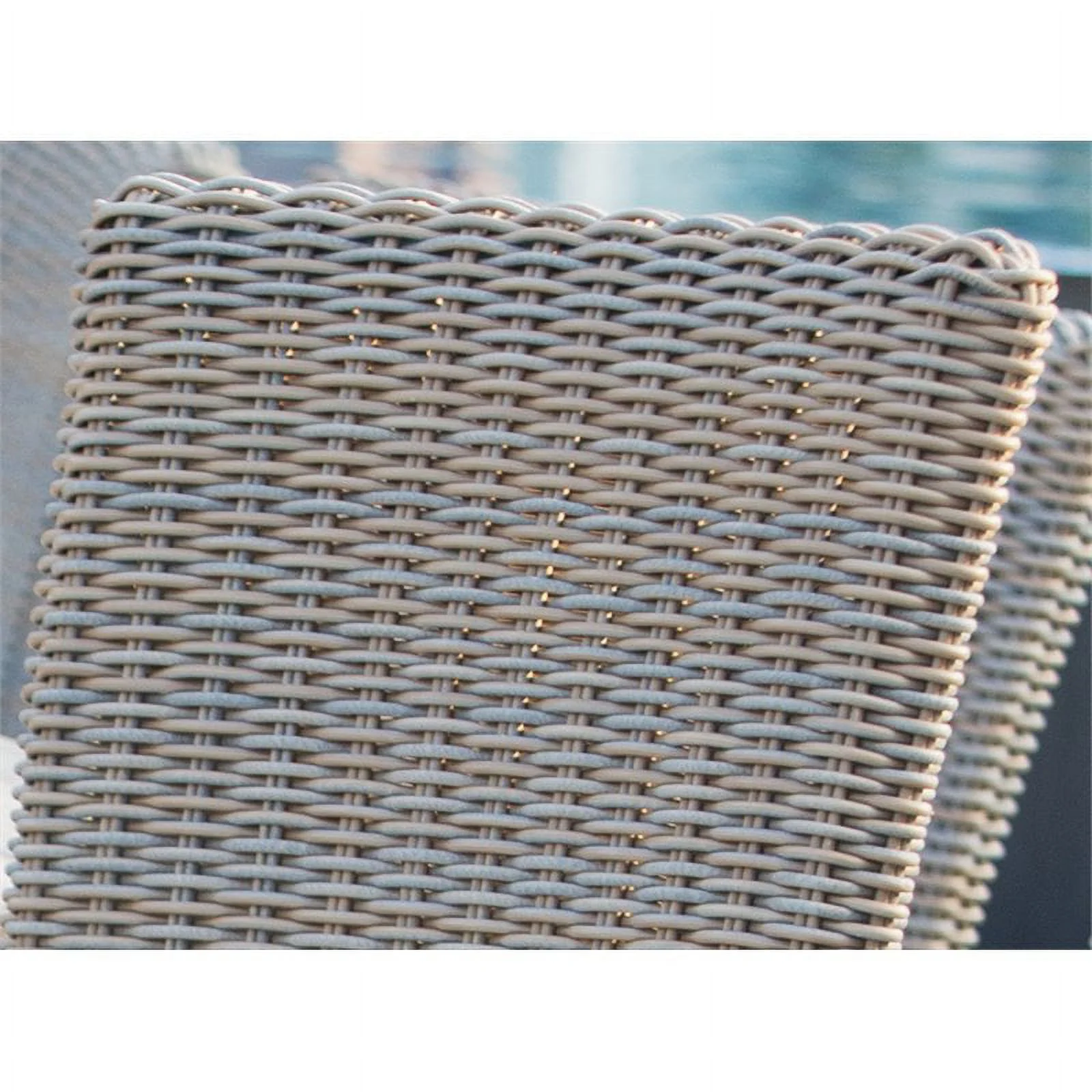 Padma's Plantation Nico Aluminum Patio Cushion Chair in Kubu Gray