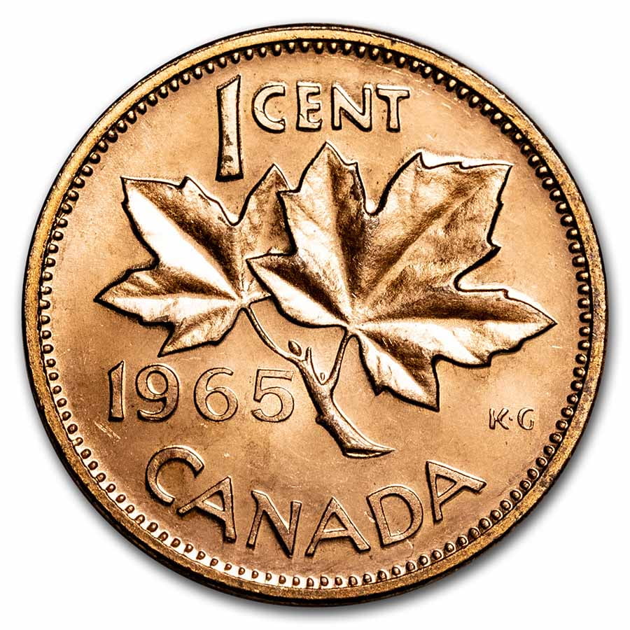 1965 Canada Copper Cent BU/Prooflike