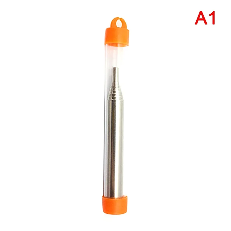 Fire Blower Pipe Collapsible Retractable Stainless Steel Blow Tube Campfire