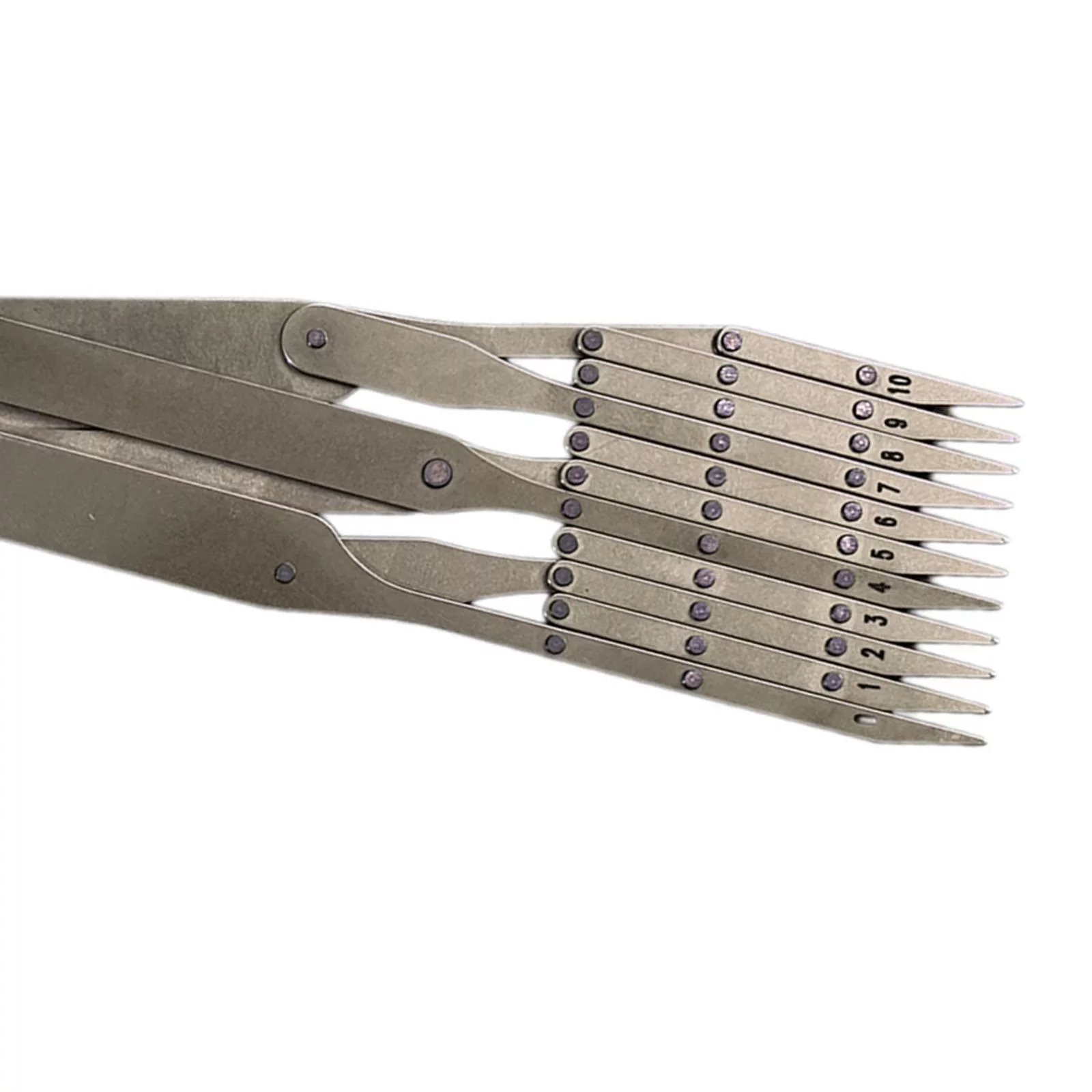 Expanding Sewing Gauge Buttonhole Spacing Marking Measuring Equidistant Tool 11 Point