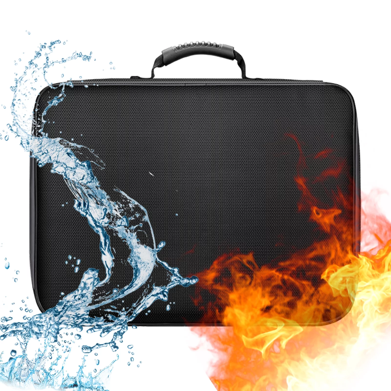 Irfora Keep Your Valuables Safe with Fireproof Storage Bag, Water Resistant Pouch for Documents and U Disk