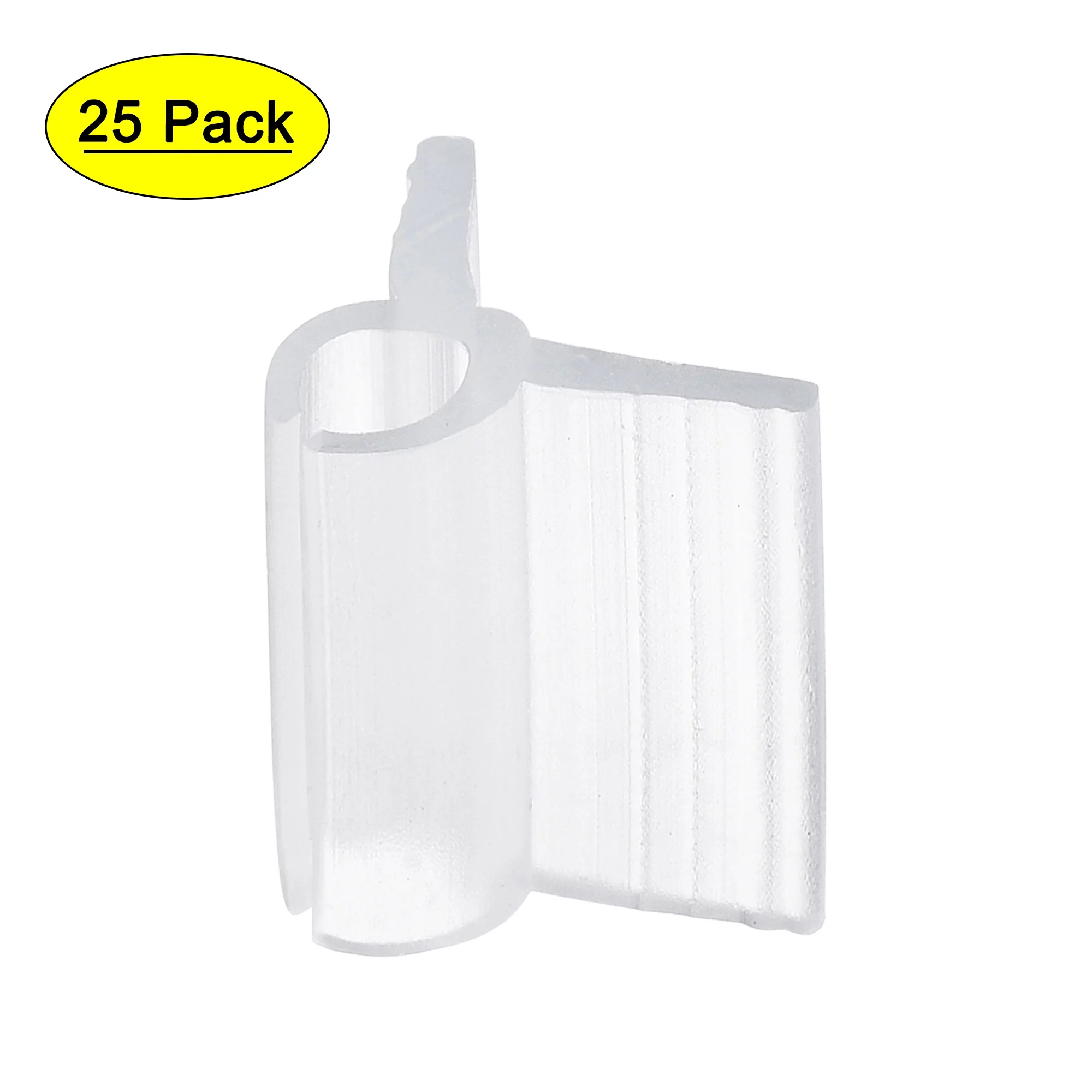 Uxcell PE Grafting Clips 4mm for Garden Trellis Greenhouse Clear 25 Pack