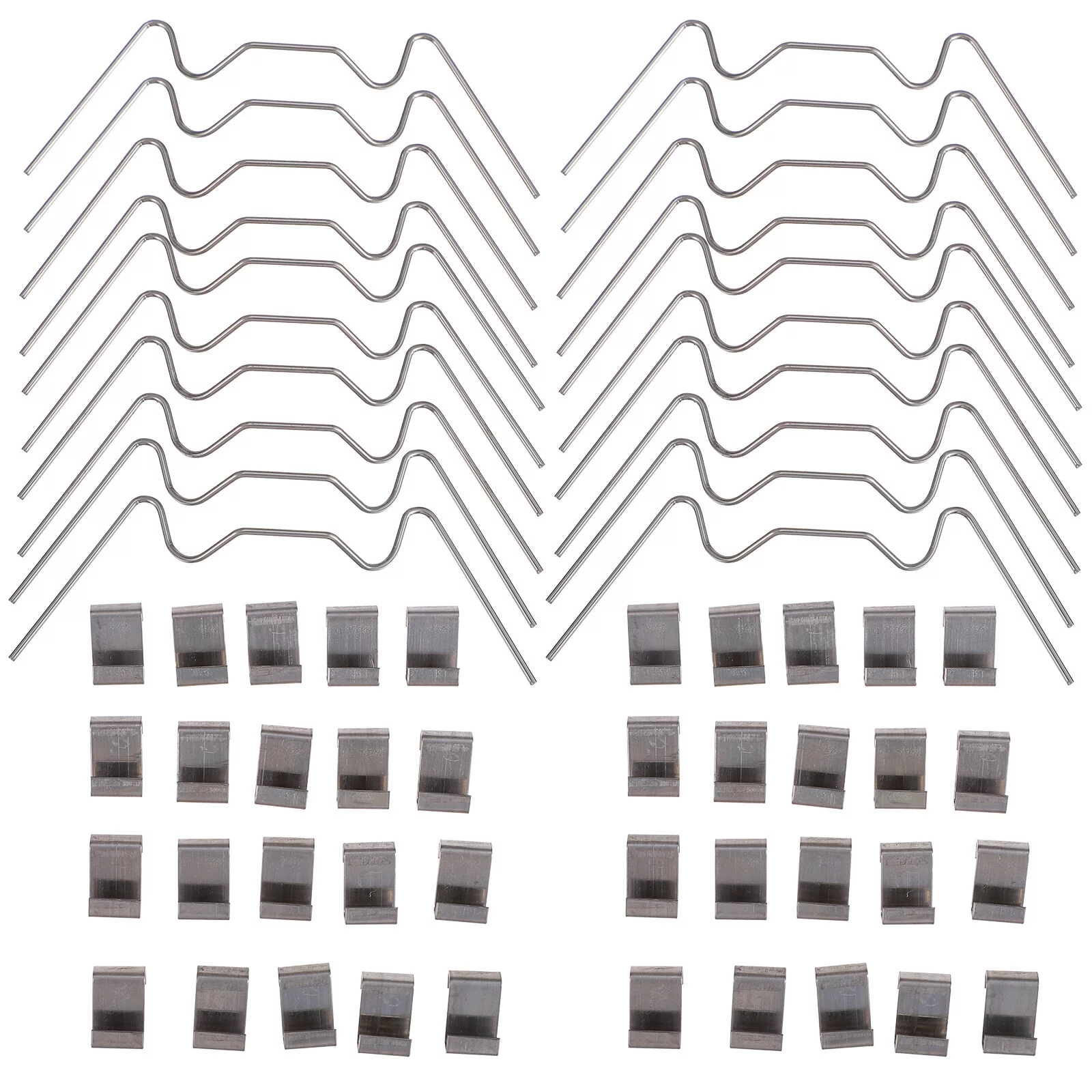 Qumonin 100 Pcs Greenhouse Glazing Clips Stainless Steel W/Z Type Replacement Wire Clips