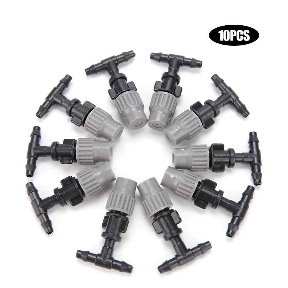 Heaveant Hose Sprinkler, 10Pcs Micro Drip Irrigation Kits Plant Self Watering Garden Hose Sprinklers Connectors