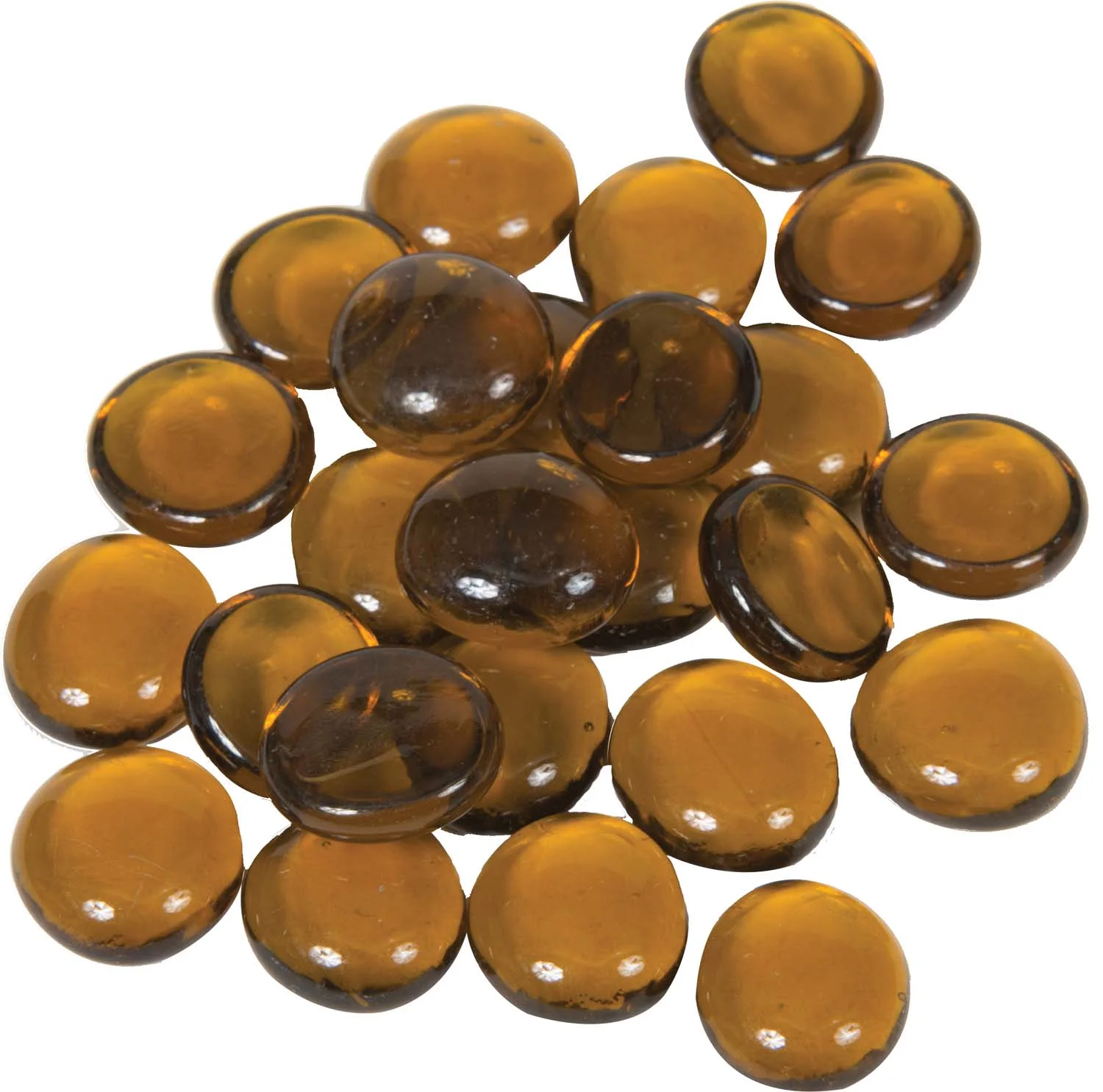 Dagan  0.75 in. Fire Beads, Amber