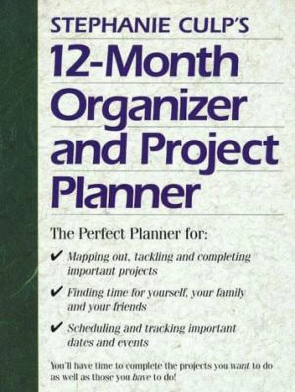 Pre-Owned Stephanie Culp's 12 Month Organizer and Project Planner Paperback