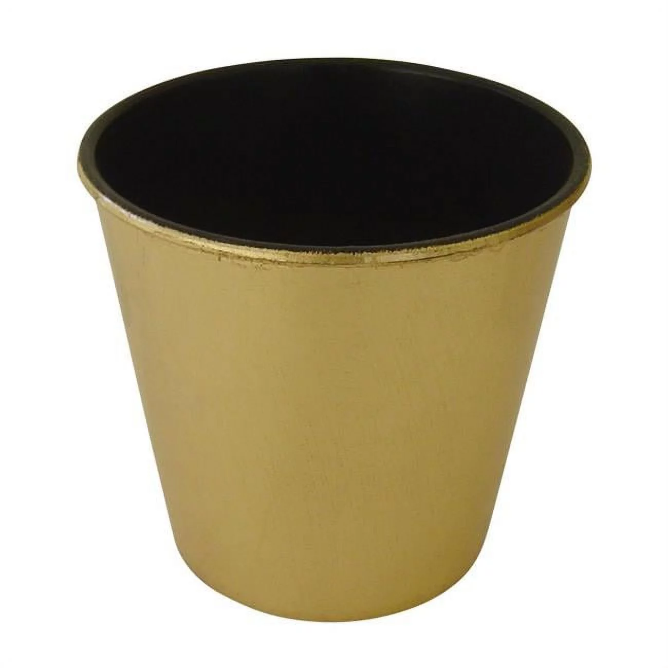 Cheungs PP-105GD 5.25 in. Round Tapered Recycled Plastic Planter, Gold