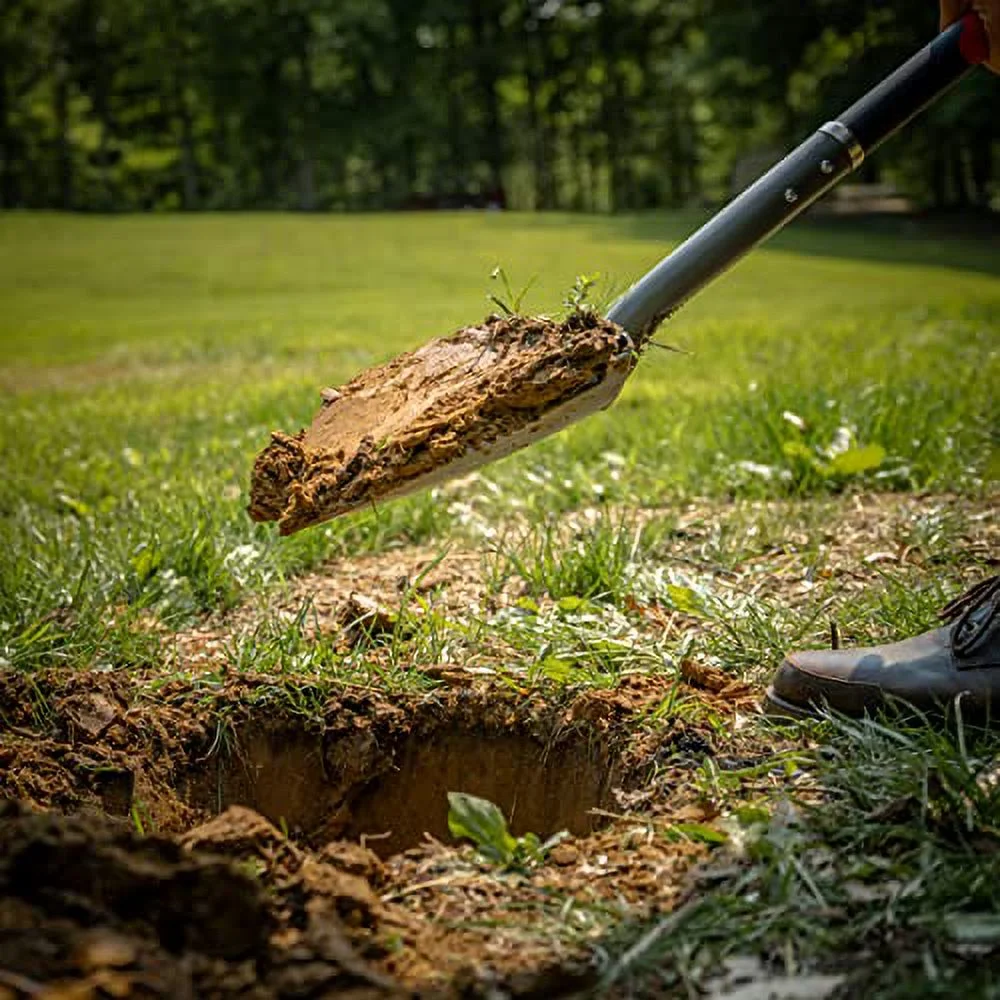 Round Head Shovel, Red