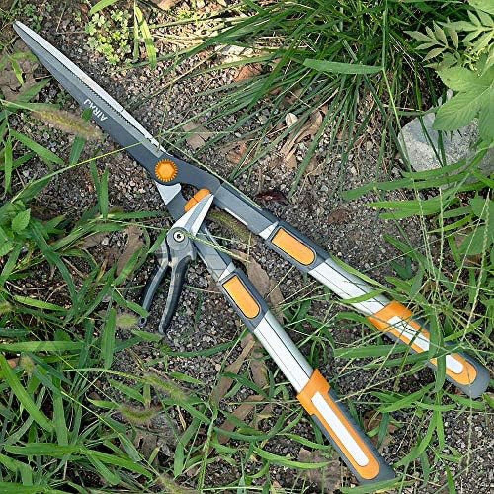 AIRAJ Telescopic Hedge Clippers & Shears,Extendable Hedge Clippers Heavy Duty,7.5