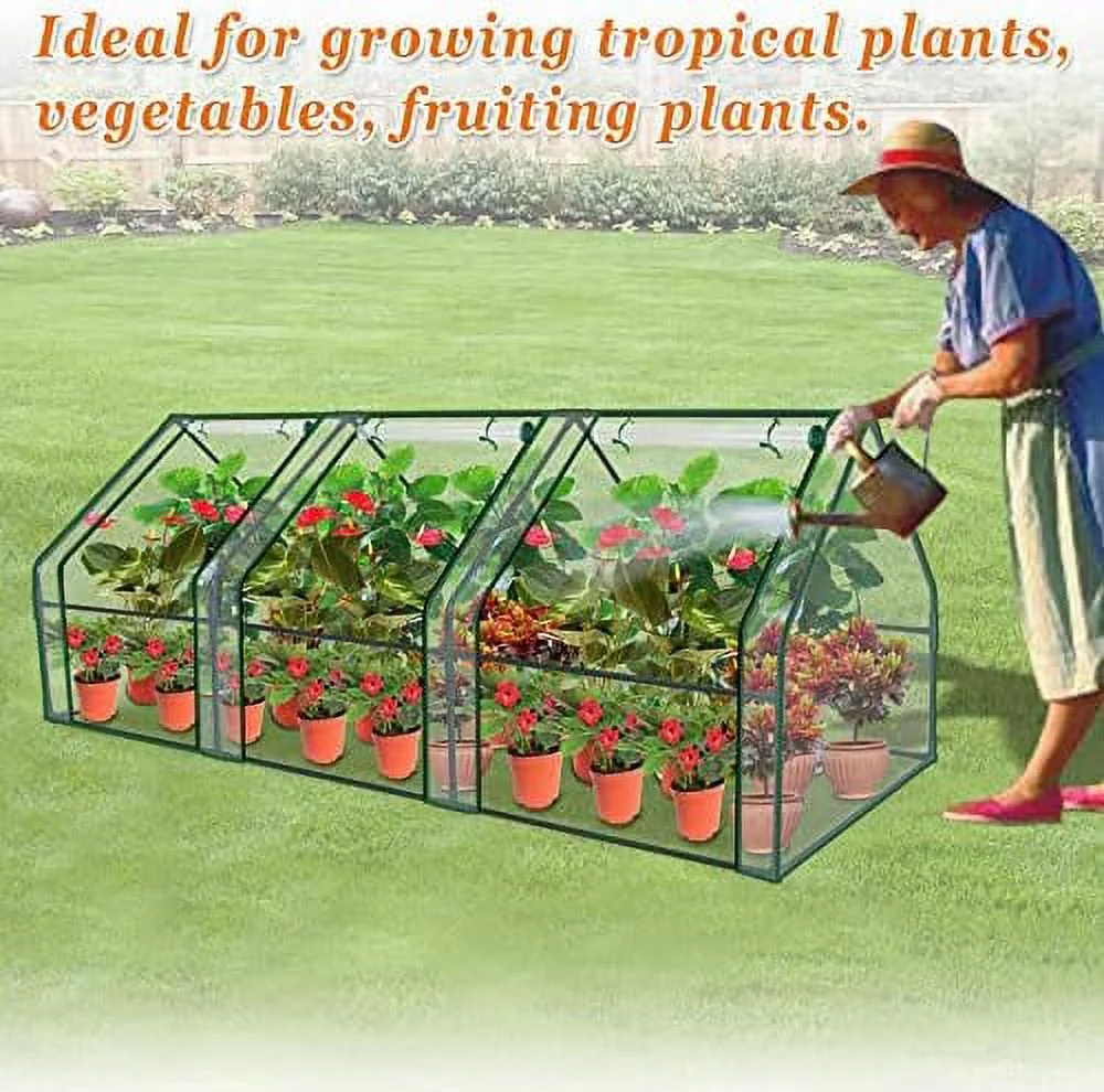Mini Greenhouse Outdoor Plant Gardening Greenhouse Flower House (PVC, 96