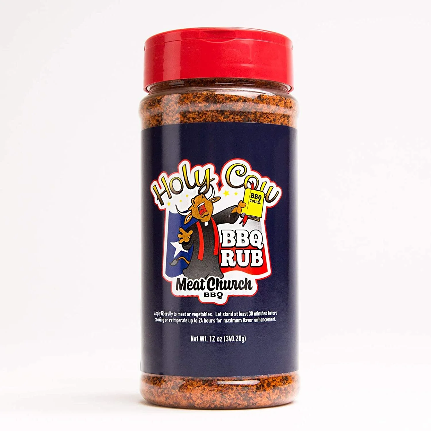 Meat Church BBQ Rub Holy Cow Seasoning Bottle 12 oz