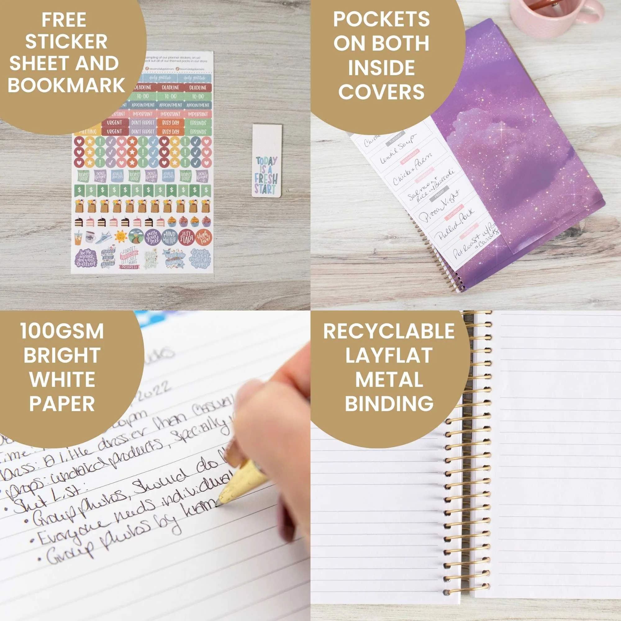 bloom daily planners 2024-25 Soft Cover Planner, 8.5