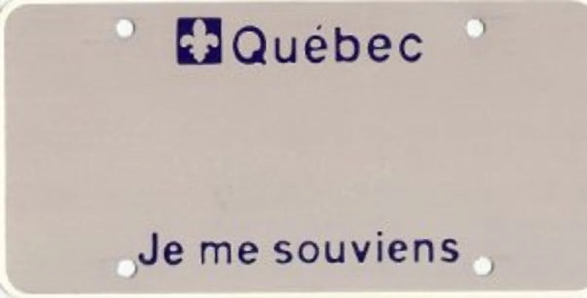 Design it Yourself Quebec Look Alike Plate All wording is Free