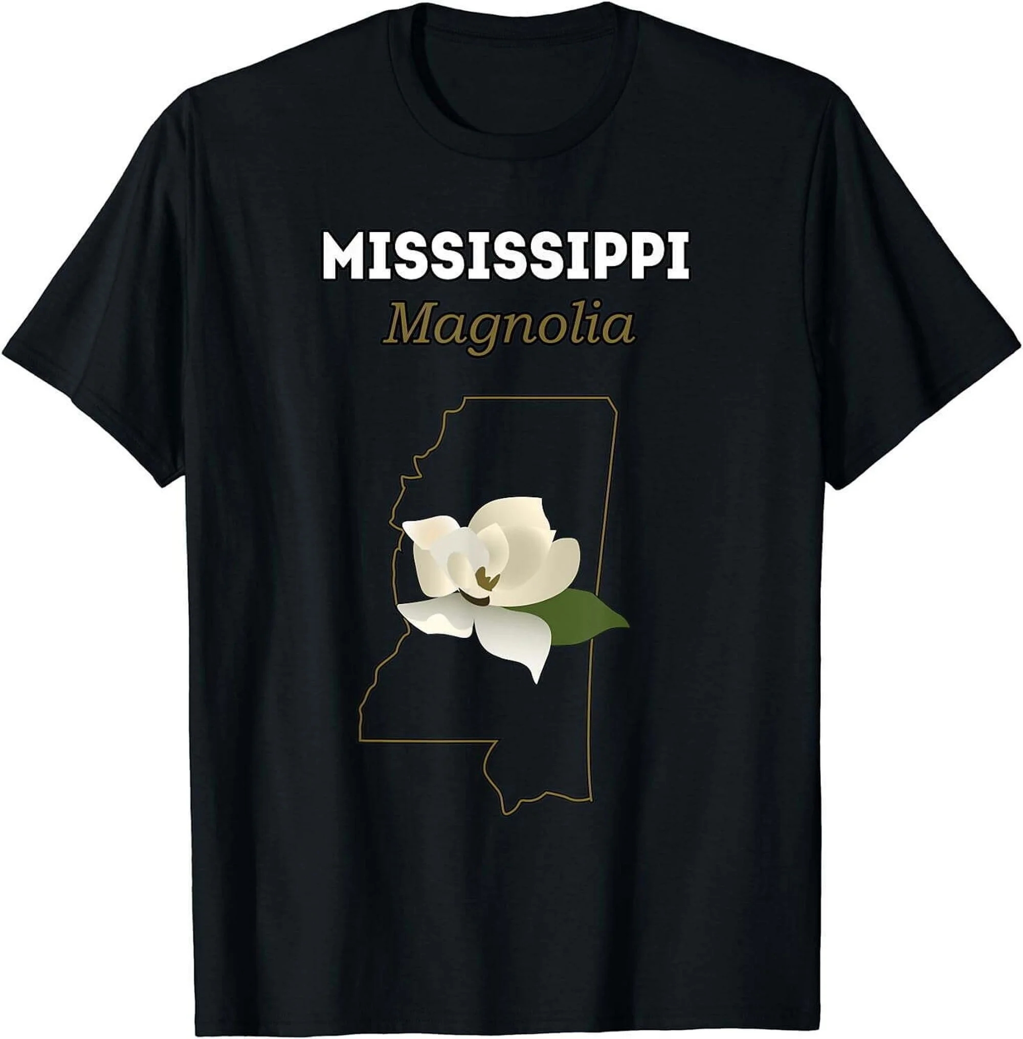 Southern Charm in Full Bloom: Mississippi Magnolia Blossom T-Shirt