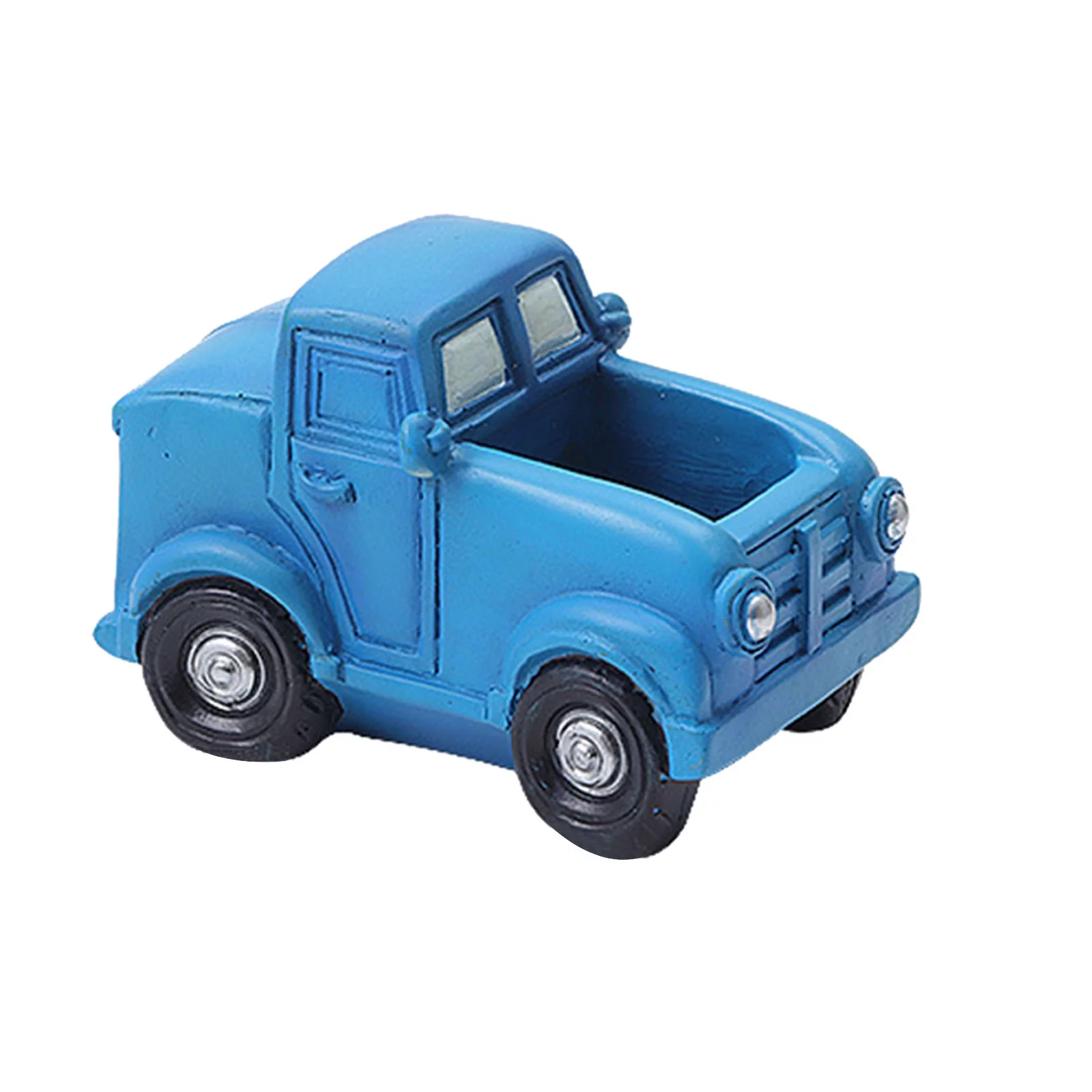 DYWADE July 4Th Home Furnishing Succulent Cartoon Car Flower Pot Garden Decoration Blue One Size