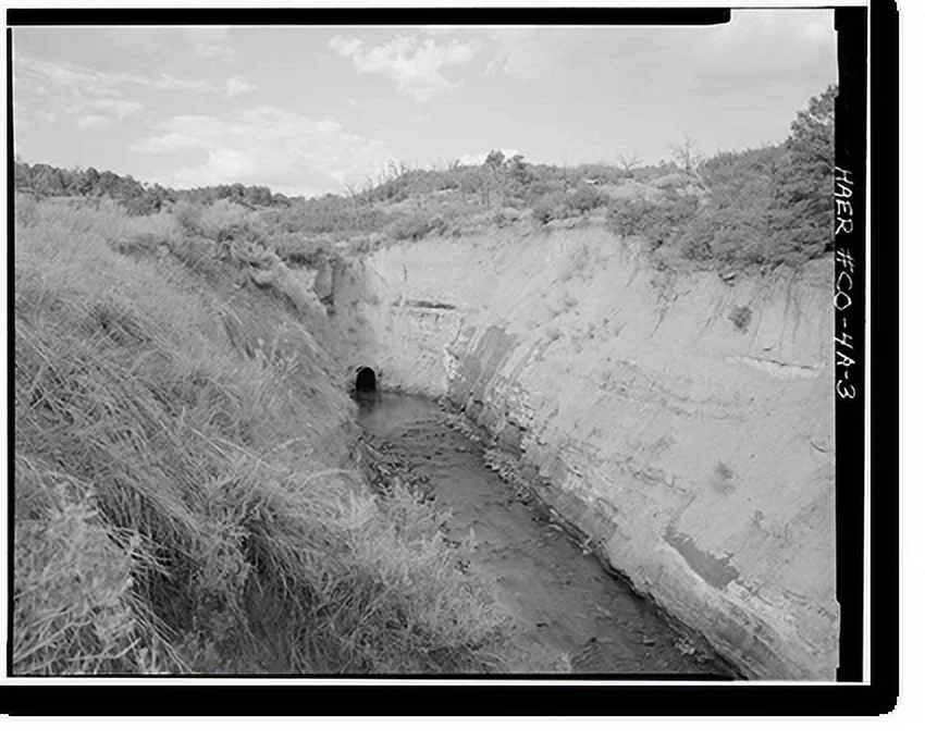 Historic Framed Print, Montezuma Valley Irrigation Company System, Tunnel, Dolores vicinity, Montezuma County, CO - 3, 17-7/8