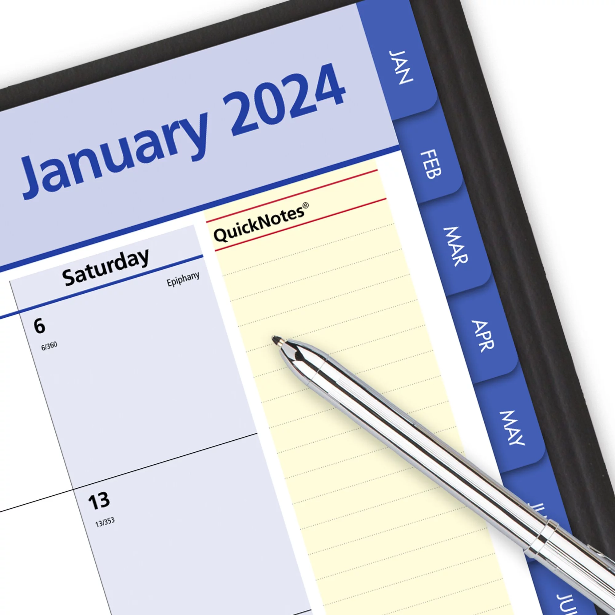 AT-A-GLANCE QuickNotes 2024 Monthly Planner Black Medium 7 x 8 34 - Monthly