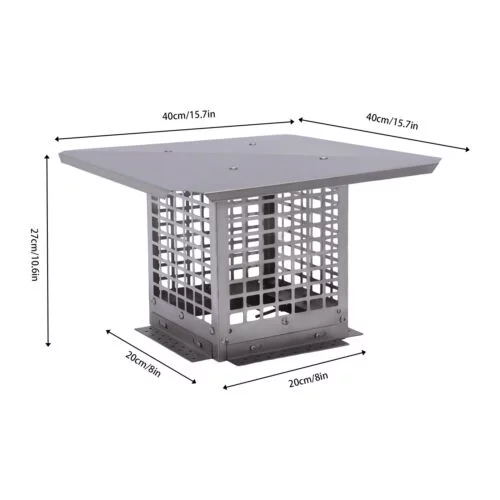 Adjustable Metal Spark Arrestor with Bolts Screws for Outdoor Chimney Flue