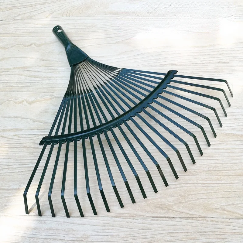 Realmote Rake 22 toothed Rake dead leaf Rake steel wire garden Rake gardening tools agriculture