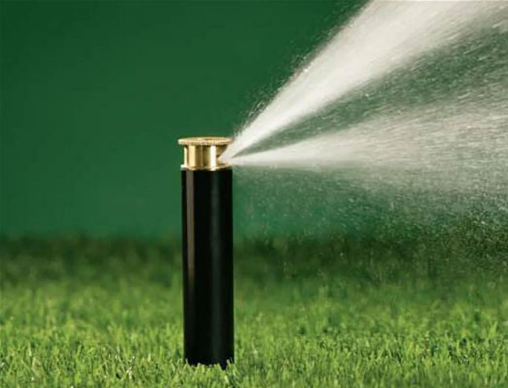 400 Series Underground Sprinkler Pop-Up, 4-In., Twin-Spray Brass Nozzle, Quarter-Pattern