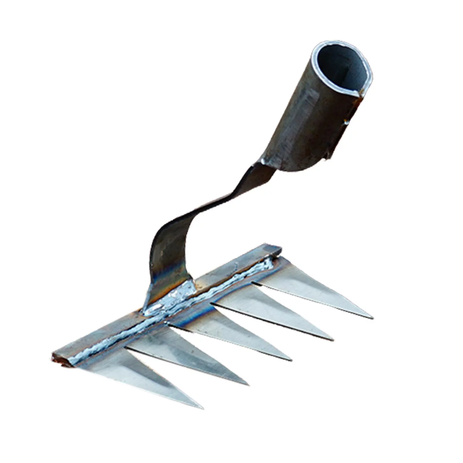 Gardening Hoe Head Only Heavy Duty Rake for Backyard Soil Loosening Weeding 5 Tine