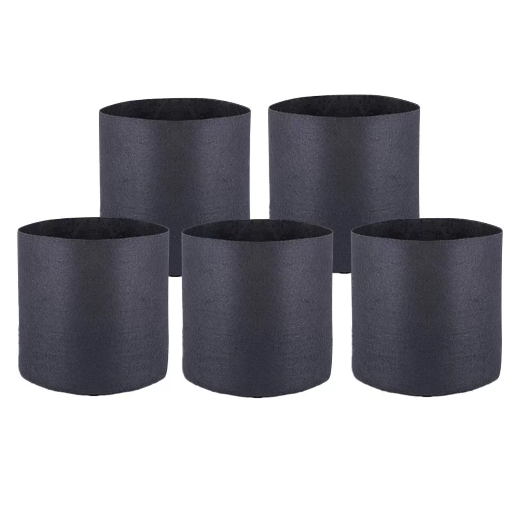 5 /2/3/5/ Gallon Aerated Fabric Grow Pots Growing Bags with Handles 1 Gallon