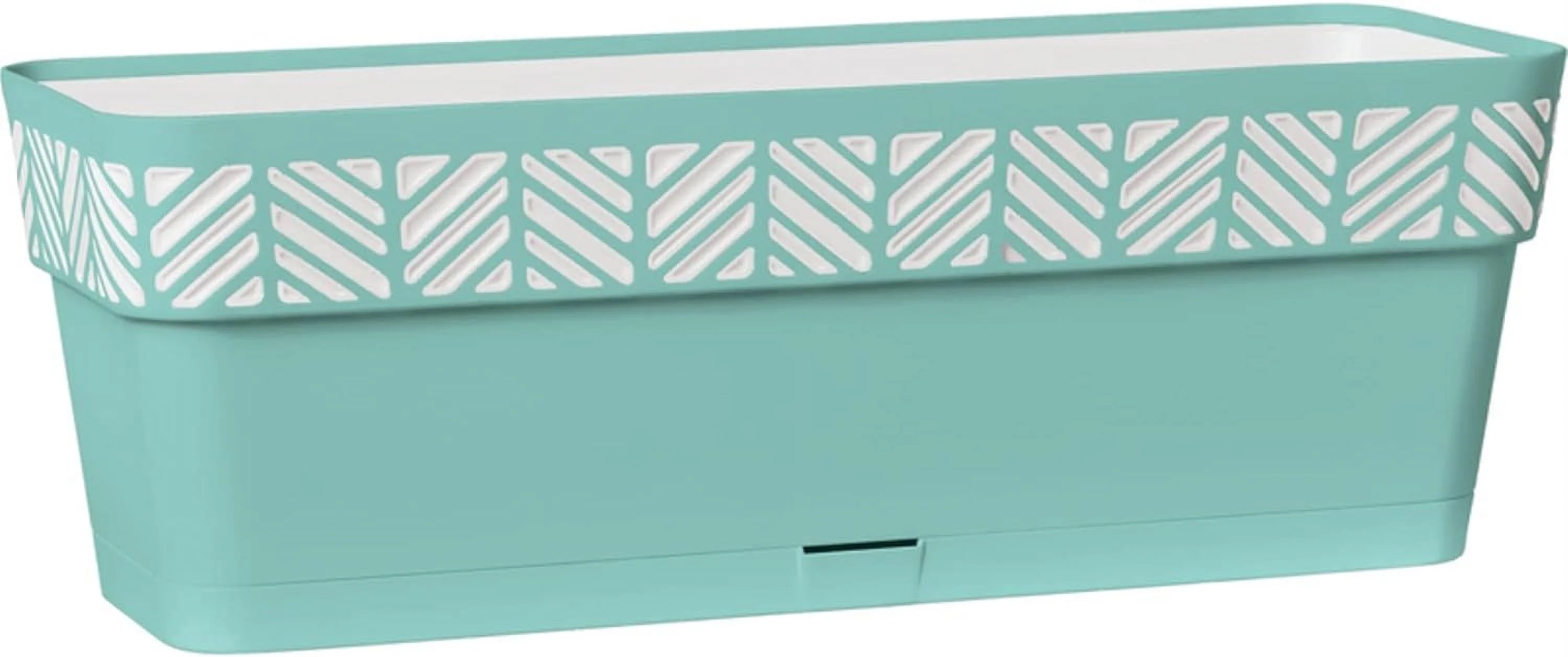 7 x 7 x 20 in Mosaic Resin Balcony Planter44;