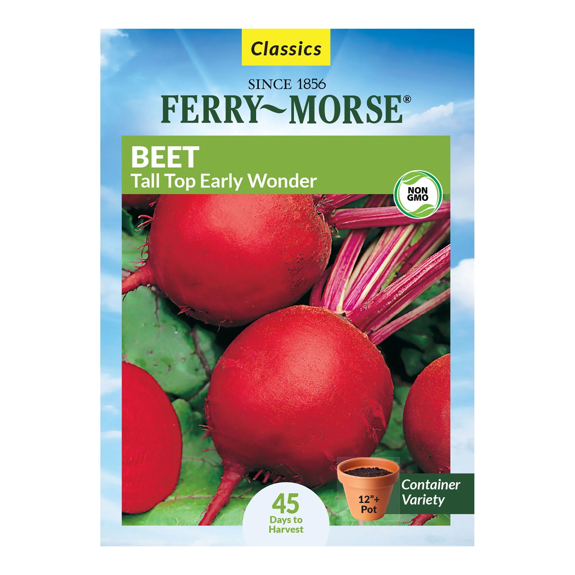 Ferry-Morse 2300MG Beet Tall Top Early Wonder Vegetable Plant Seeds Full Sun
