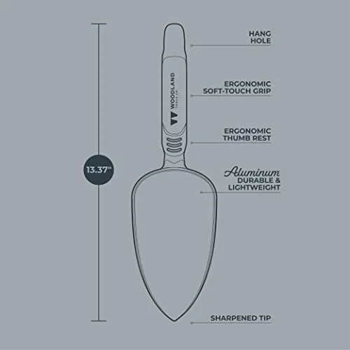 Co. Heavy Duty Trowel, Garden Trowel, Hand Shovel, Planting Shovel, Gardening Hand Spade (30-9008-100)