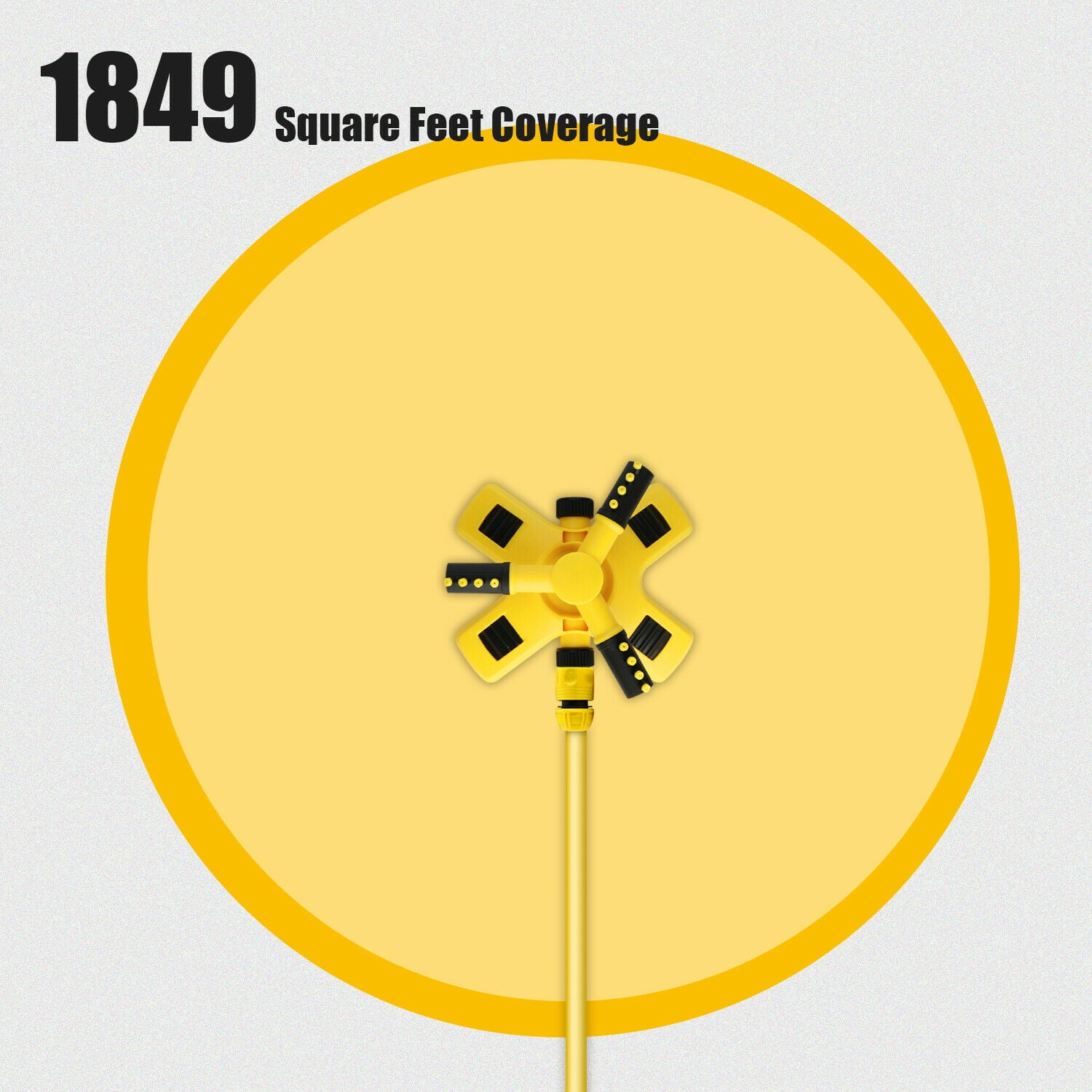 360 Auto Garden Lawn Sprinkler System Watering Patio Yard Hose Irrigation System