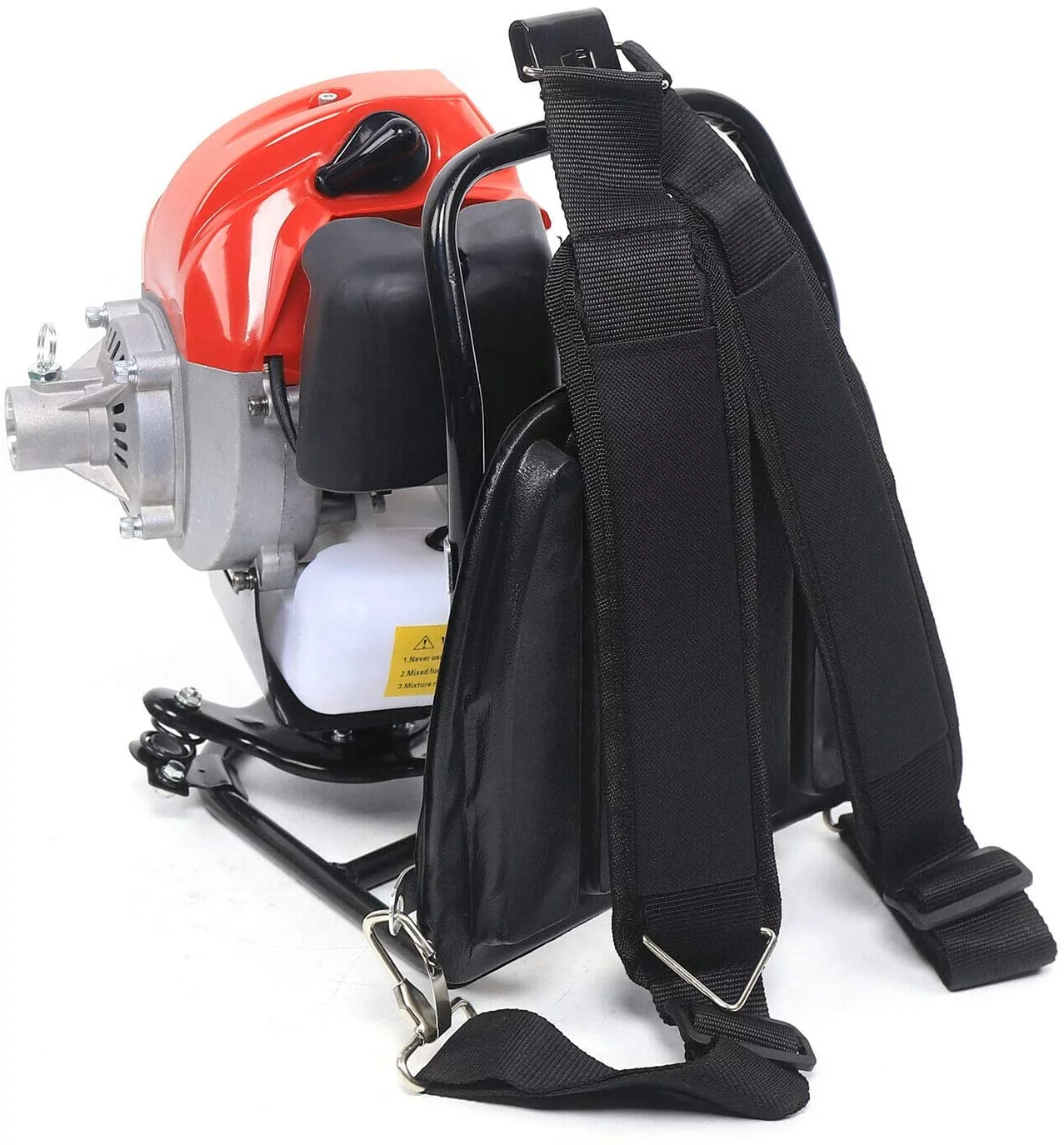 Fetcoi Tiller Cultivator, 52CC 1.7HP 2 Stroke Gas Powered Backpack Garden Rototiller Cultivator Hedge Trimmer Yard Tilling Tool