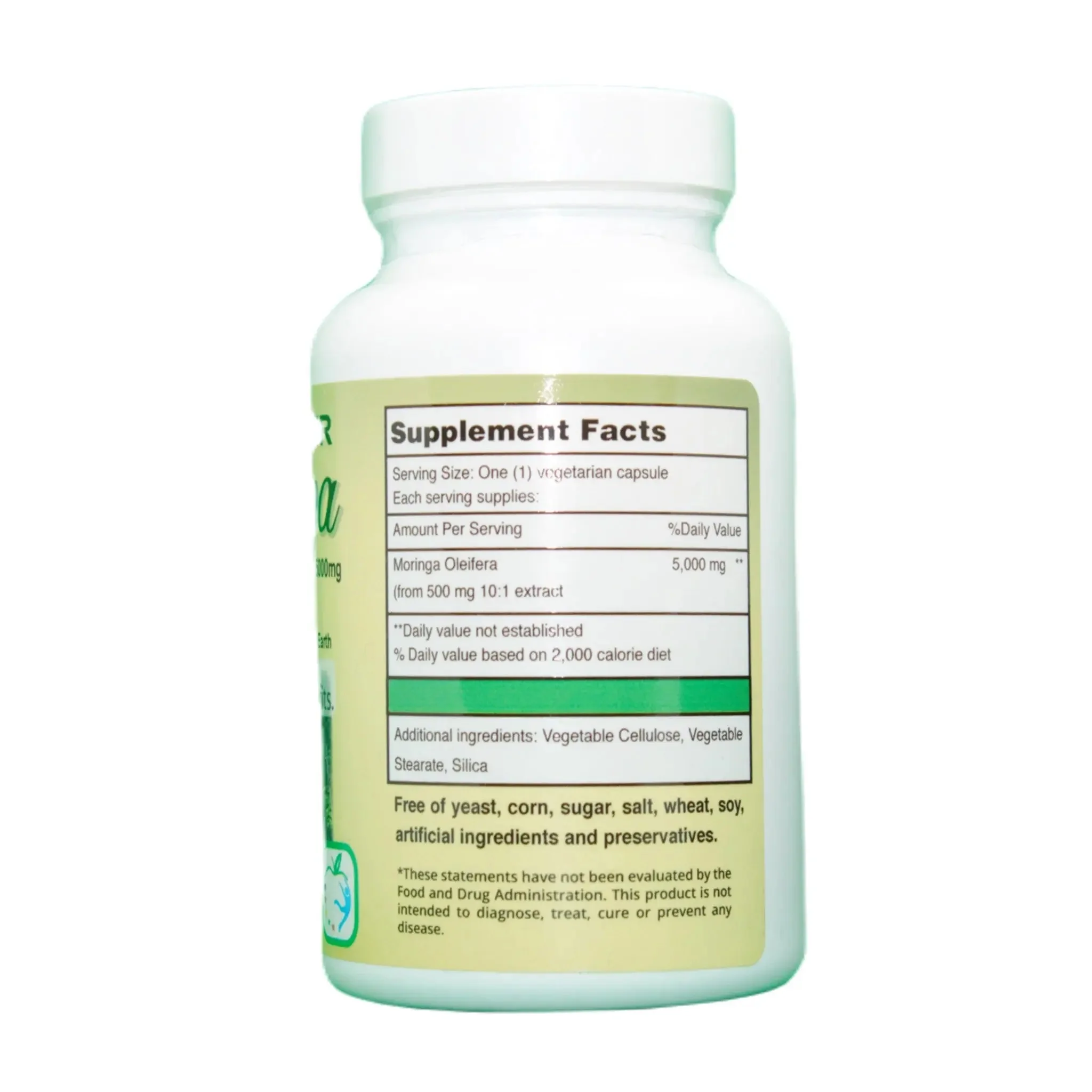 Manteniendo Tu Salud Super Moringa - Herbal Supplement - 5,000mg - 60 Veg Capsules