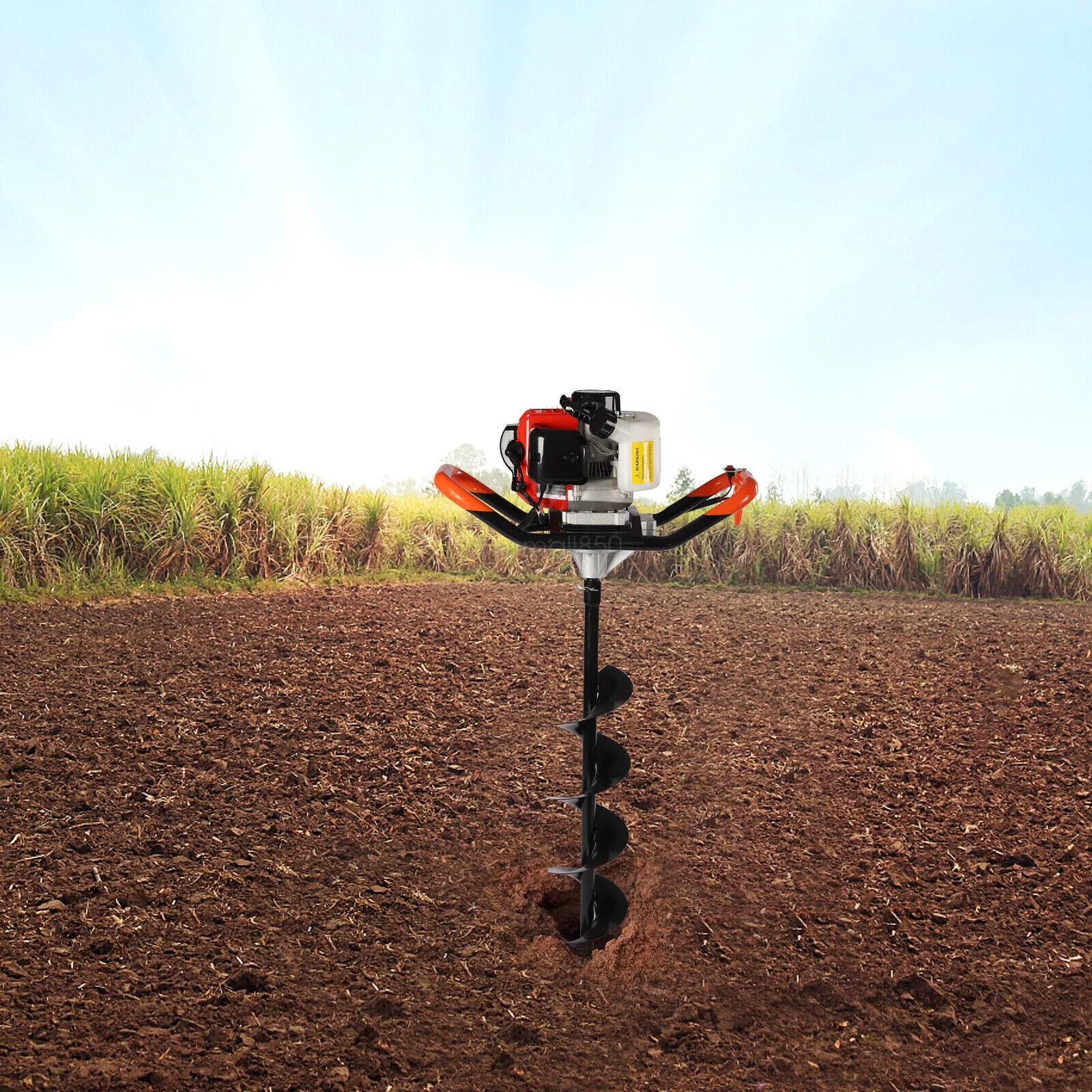 SHZICMY 2-Stroke Gas 52CC Powered Earth Auger Post Fence Hole Digger Powerhead Engine!