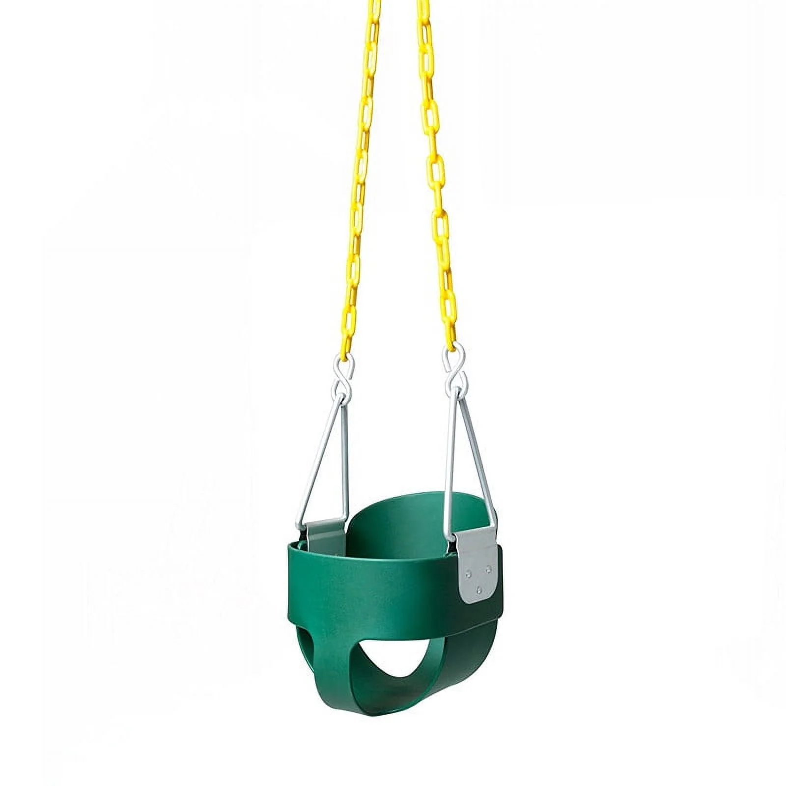 UBesGoo High Back Full Bucket Toddler Swing Seat with Plastic Coated Chains - Swing Set