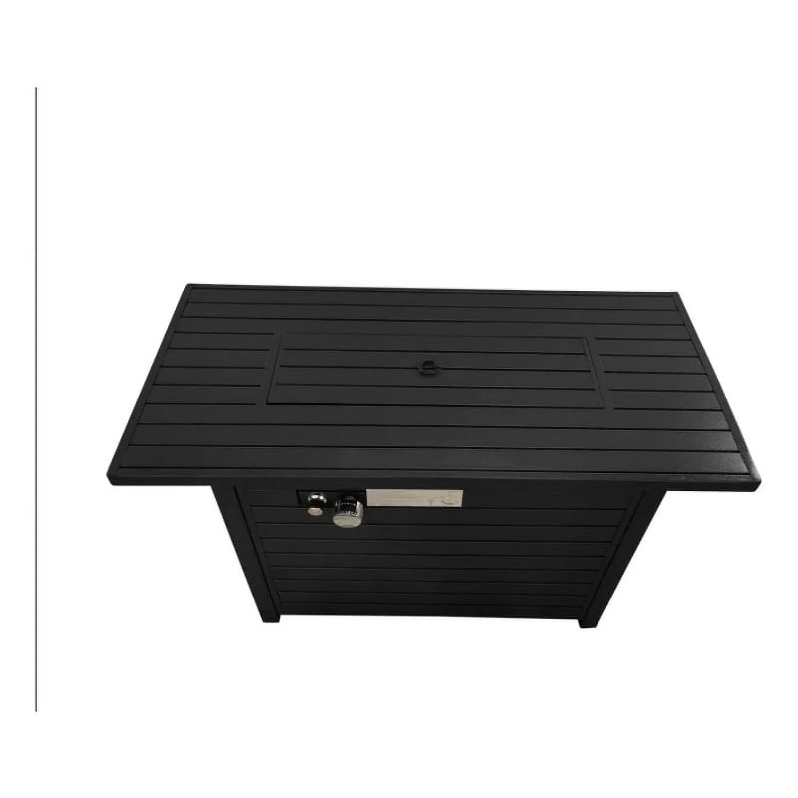 Living Source 24'' H x 54'' W Steel Outdoor Fire Pit Table with Lid