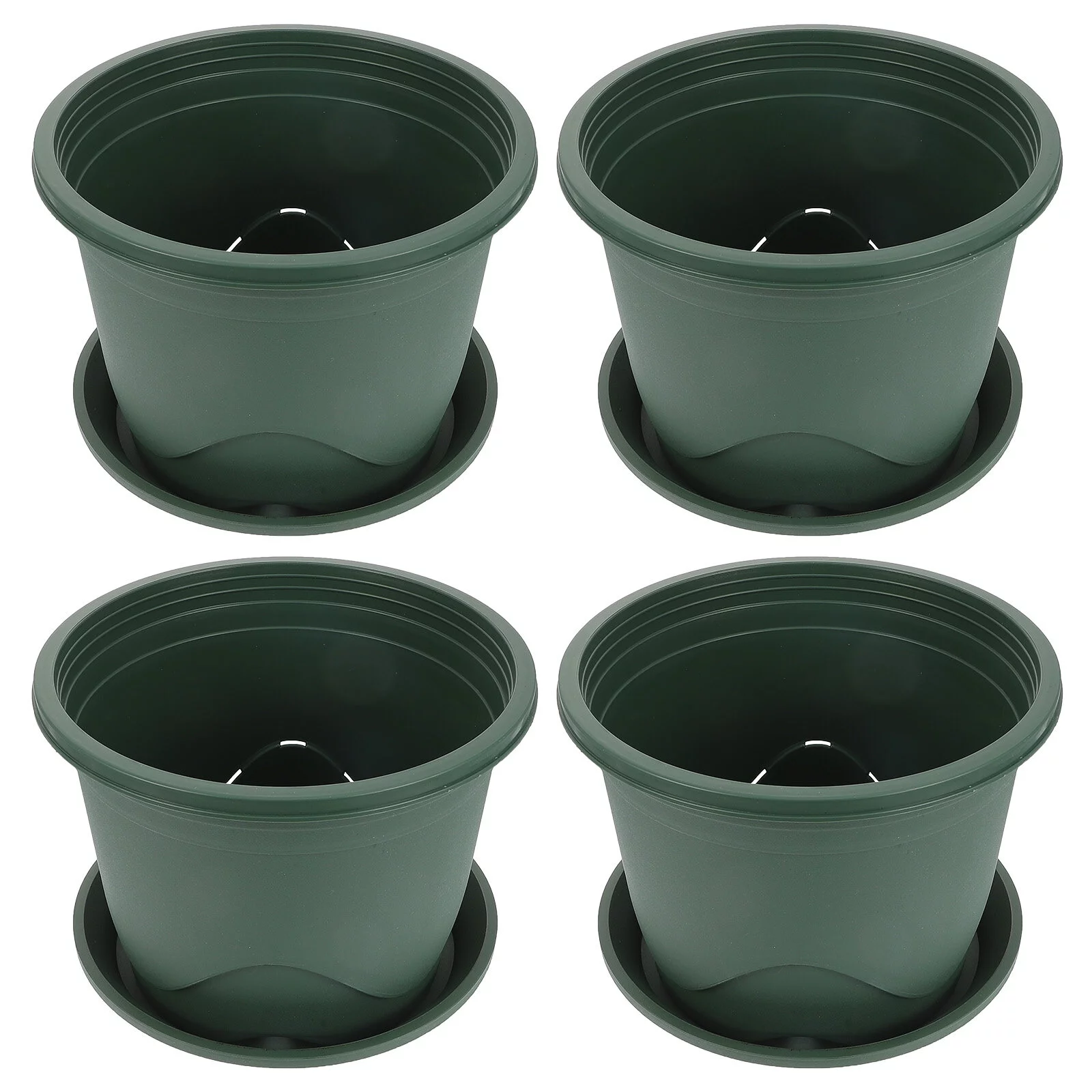 Root Control Pots Decorative Flower Outdoor Ornament Container 4 Sets Delicate Plastic Indoor Plants