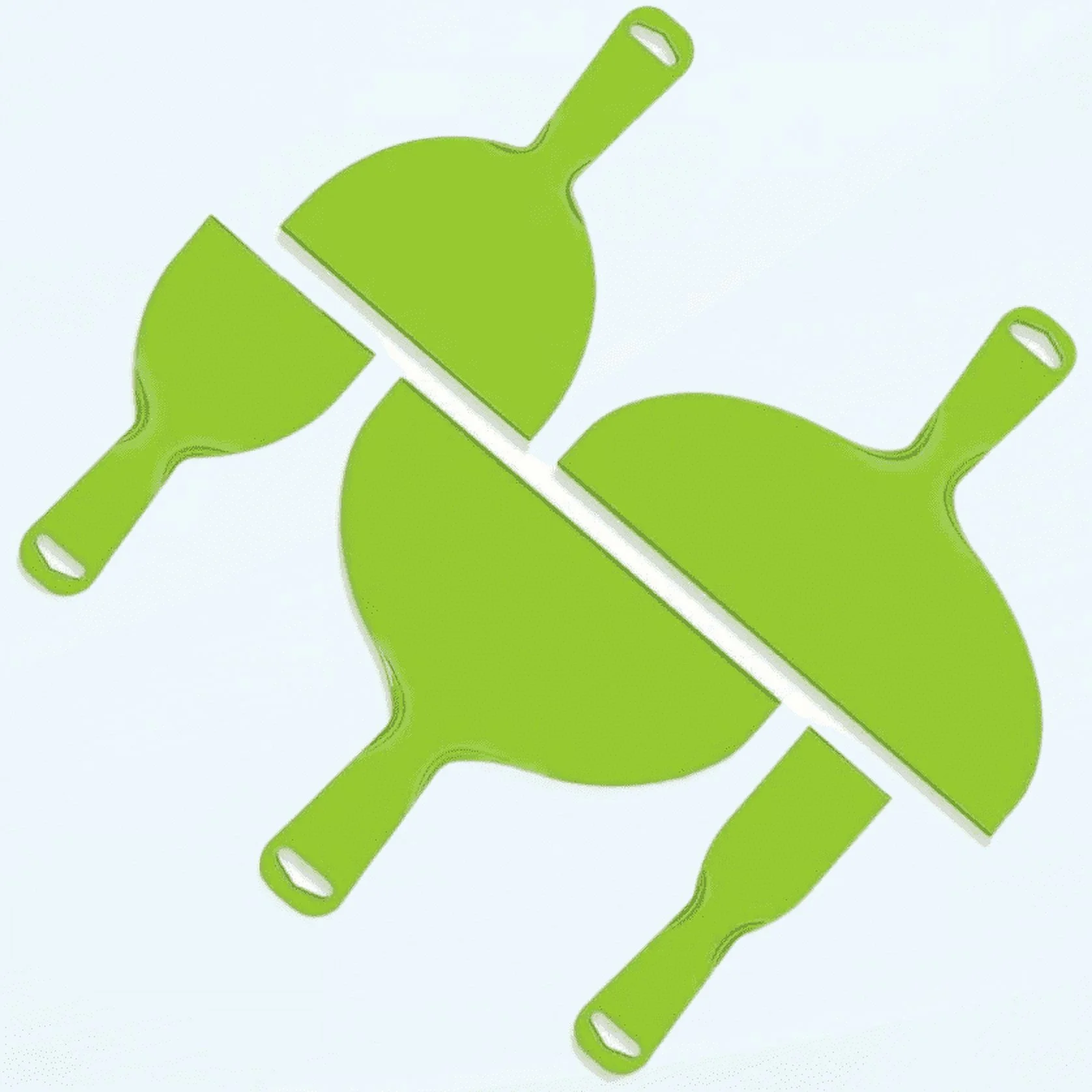 Reusable Plastic Putty Knife Scraper Cleaning Shovel Caulk Removal Tool Wall Plaster Trowel Paint Filling Spatula Putty 2,4,6,8,10-inch Durable Processed