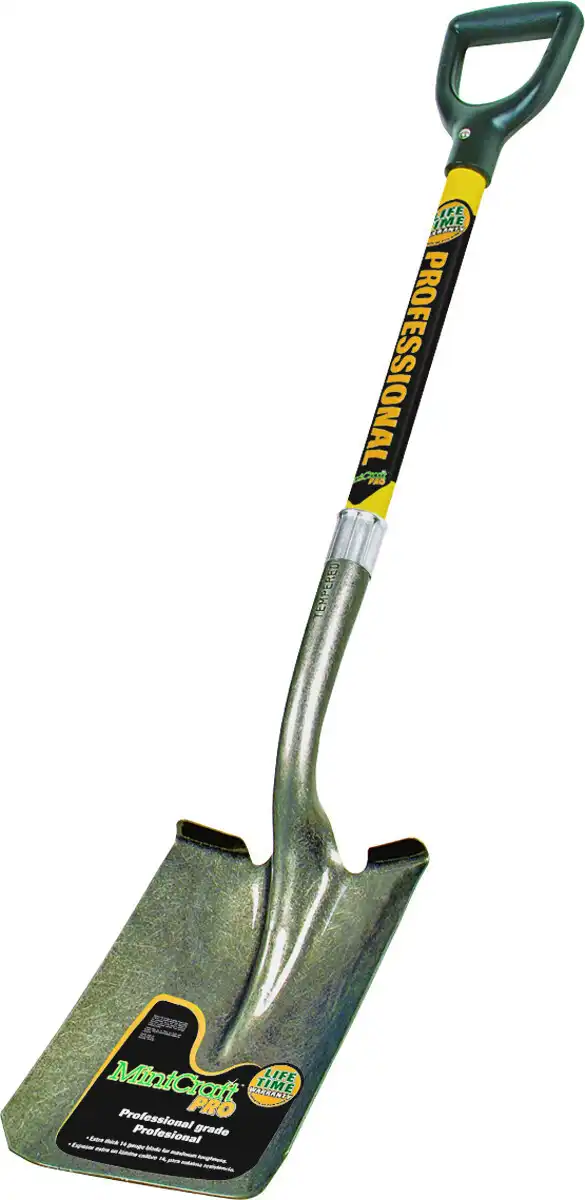 Vulcan 34850 Square Point D Handle Shovel Pro Fiberglass