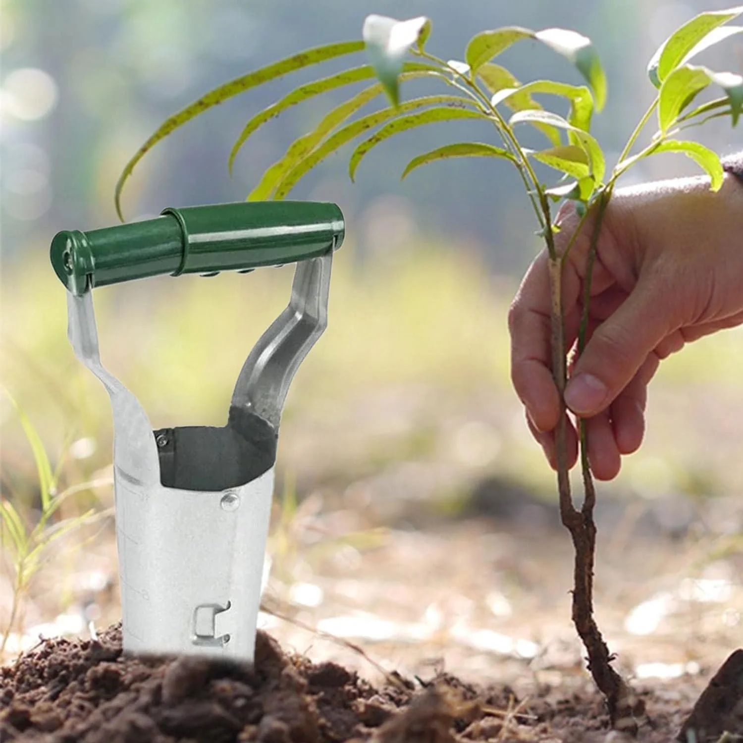 Bulb Planter Tool - Flower Bulb Planting Tool Gardening Bulb Transplanter Tool with Depth Mark for Planting Flowers  Tulips