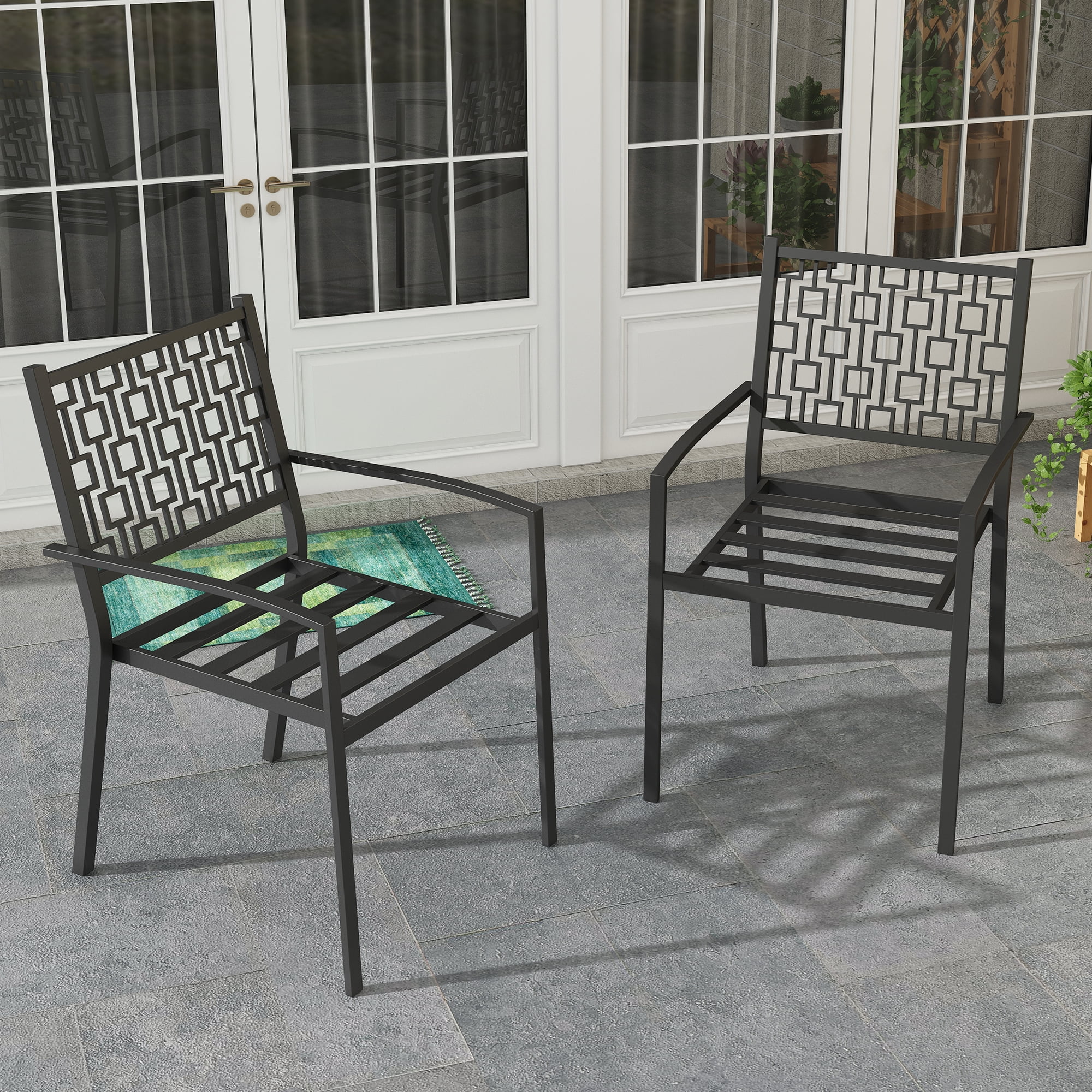 Aretha 2 – Piece Sturdy Stackable Poolside Chair