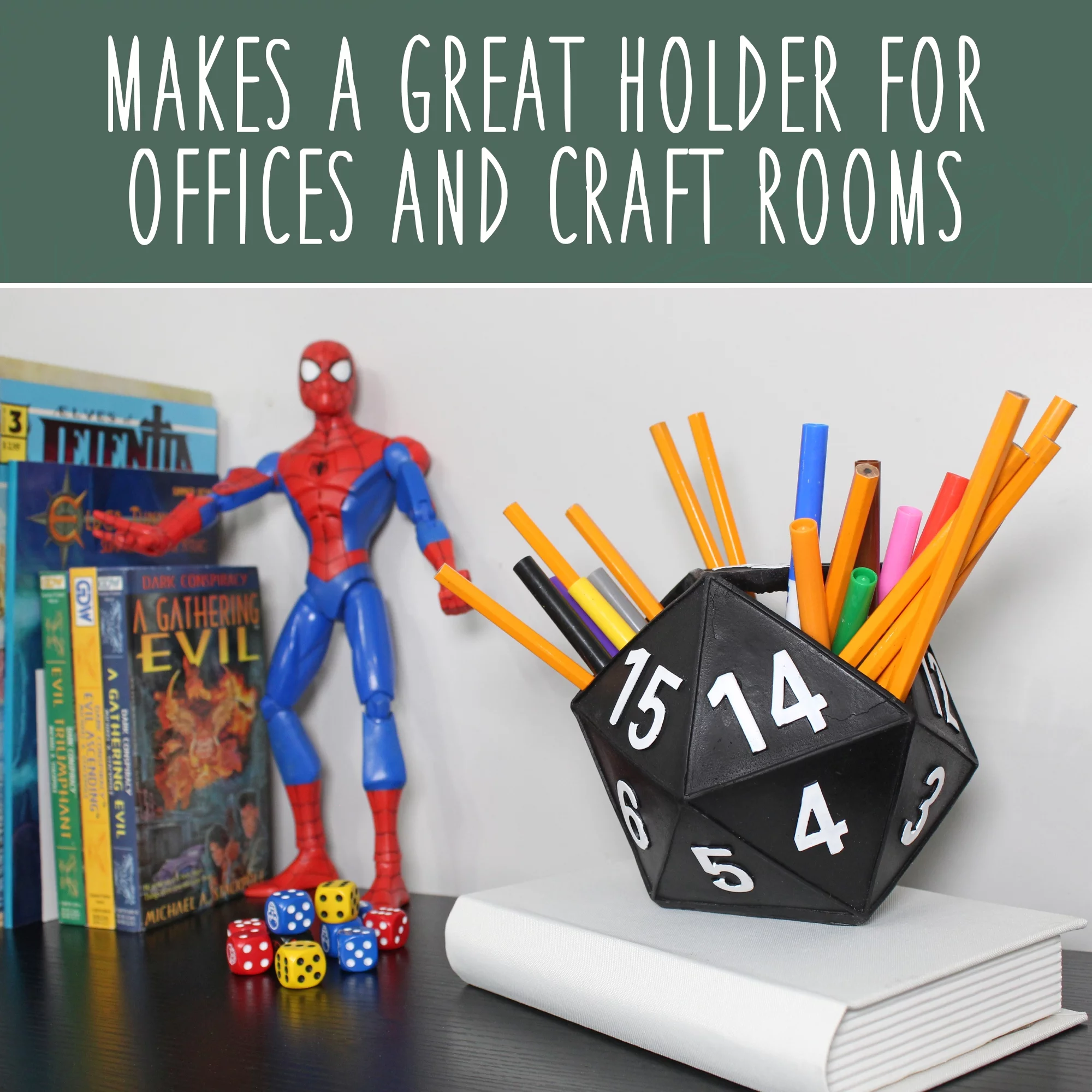 Esterno 20-Sided Dice Planter Pot; D20 Shaped Gardening Container