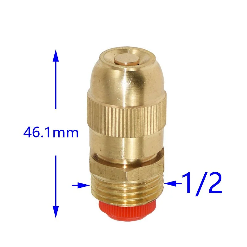 Male 1/2" Adjustable fountain nozzles Brass  Degree Atomization Sprinklers nozzle Lawn greenhouse Irrigation 15pcs
