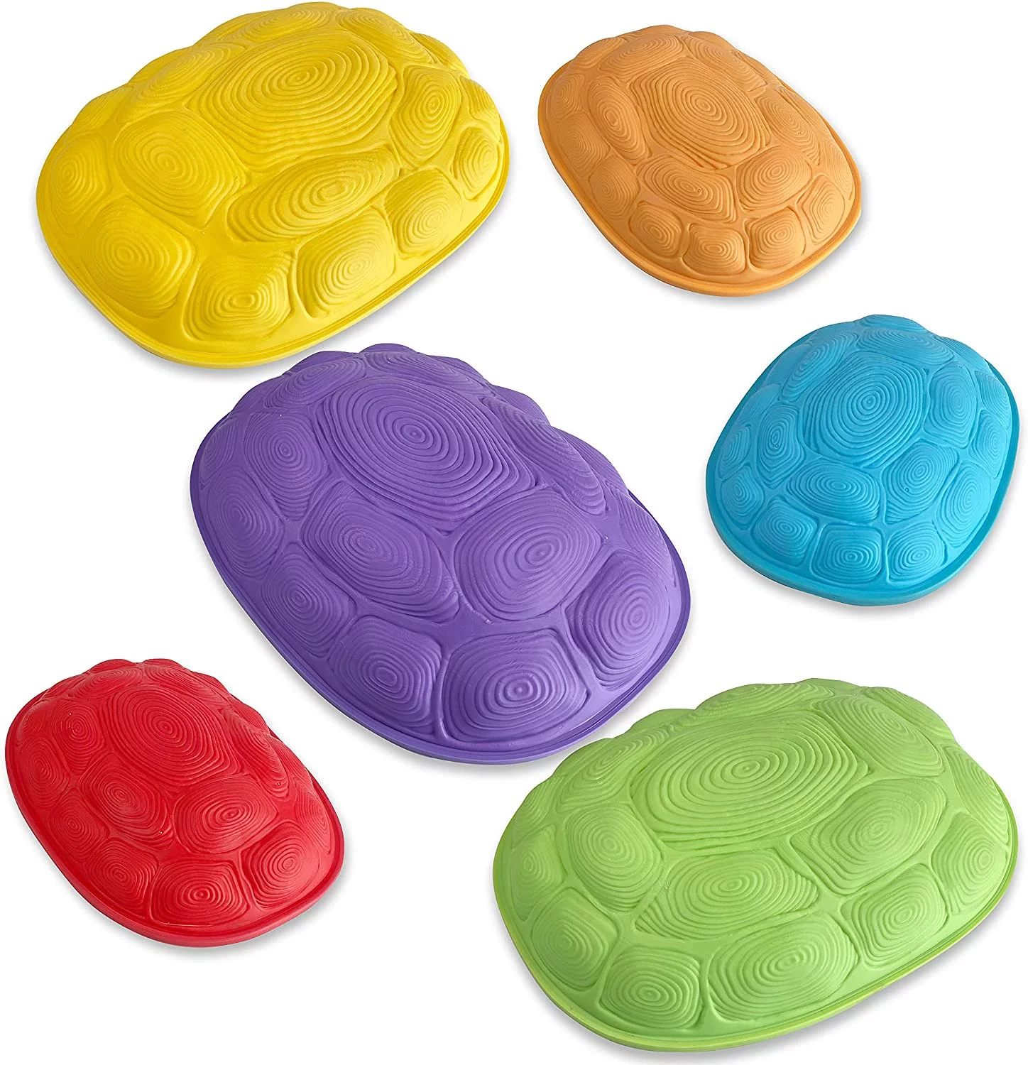 Hapinest Turtle Steps Balance Stepping Stones Obstacle Course Coordination Game for Kids - Indoor or Outdoor Play Equipment Toys Toddler Ages 3 Years and Up